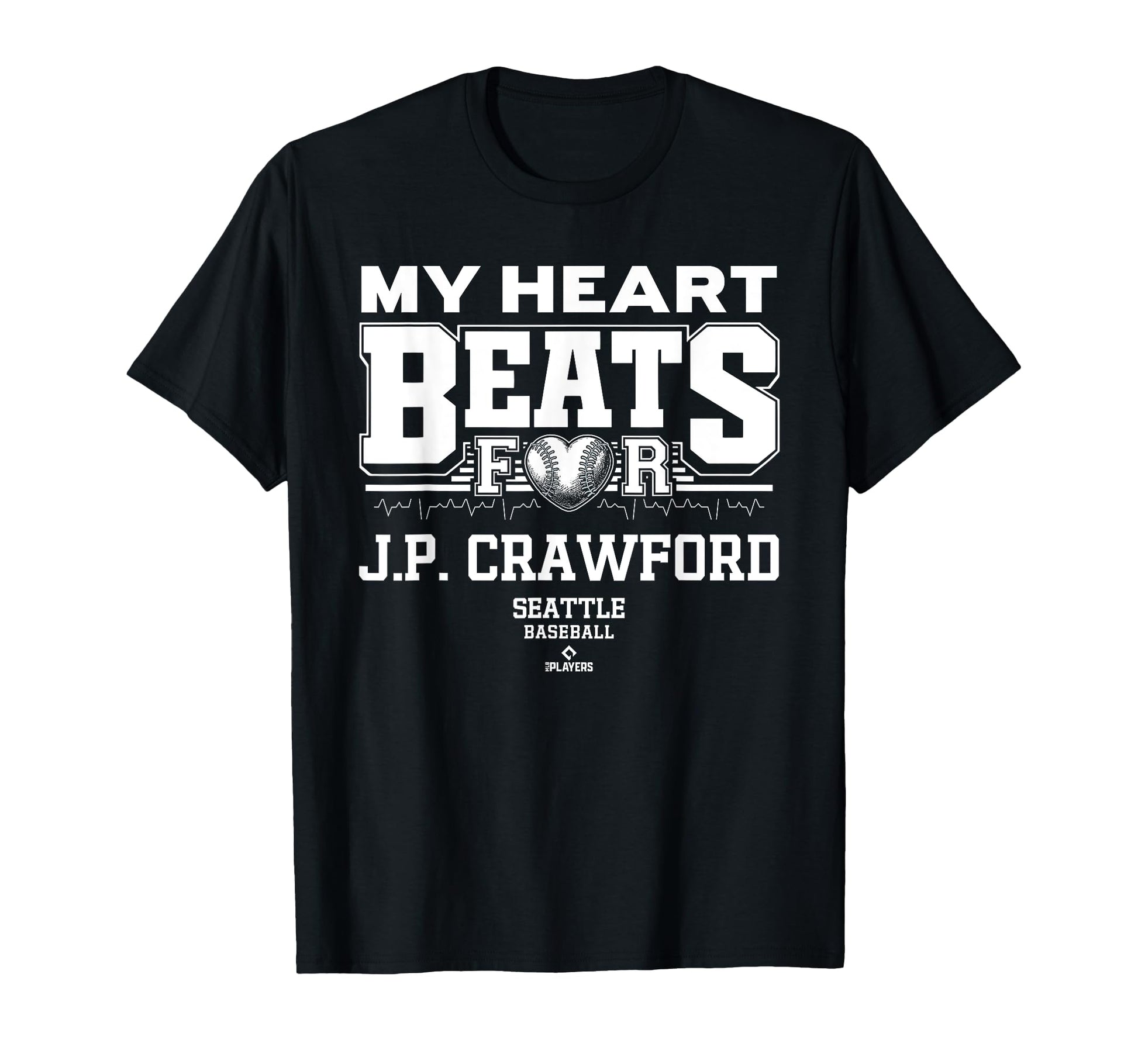 My Heart Beats J P Crawford Seattle T-Shirt - Graphic Print for Adults - T-Shirt, Sweatshirt, Hoodie