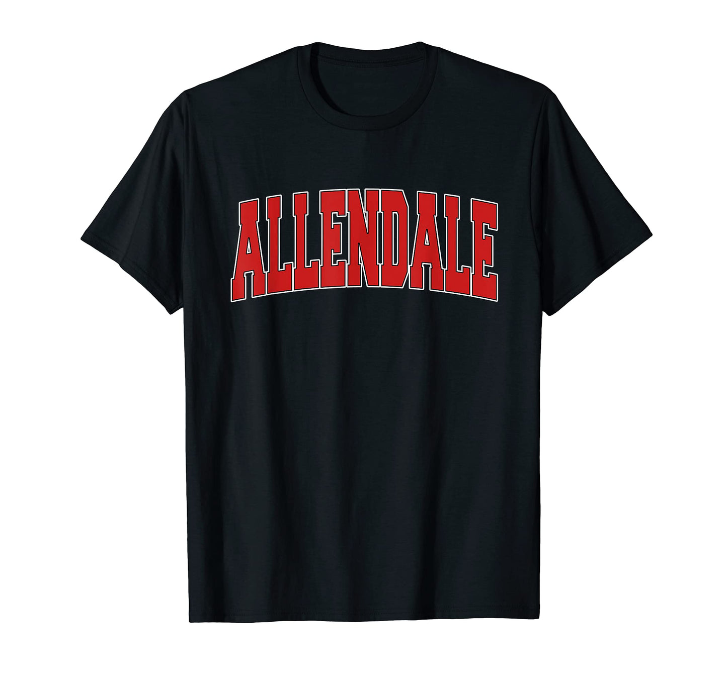 Allendale Nj New Jersey Varsity Usa T-Shirt - Minimalist Print Men Women - T-Shirt, Sweatshirt, Hoodie
