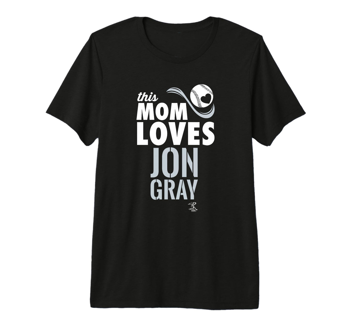 Jon Gray This Mom Loves Tri Blend T-Shirt - Fun Novelty Design for Adults - T-Shirt, Sweatshirt, Hoodie