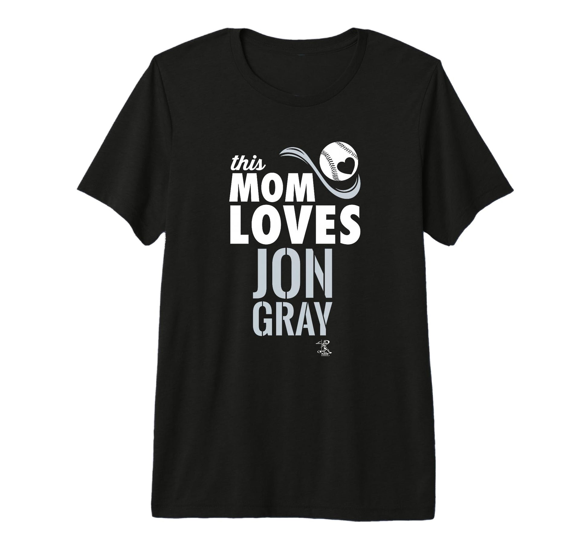 Jon Gray This Mom Loves Tri Blend T-Shirt - Fun Novelty Design for Adults - T-Shirt, Sweatshirt, Hoodie