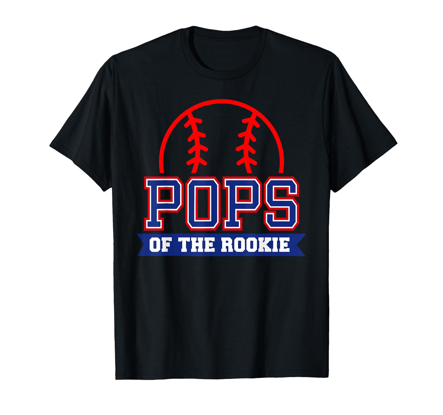 Pops Rookie 1St Birthday Baseball T-Shirt - Trendy Graphic for Adults - T-Shirt, Sweatshirt, Hoodie