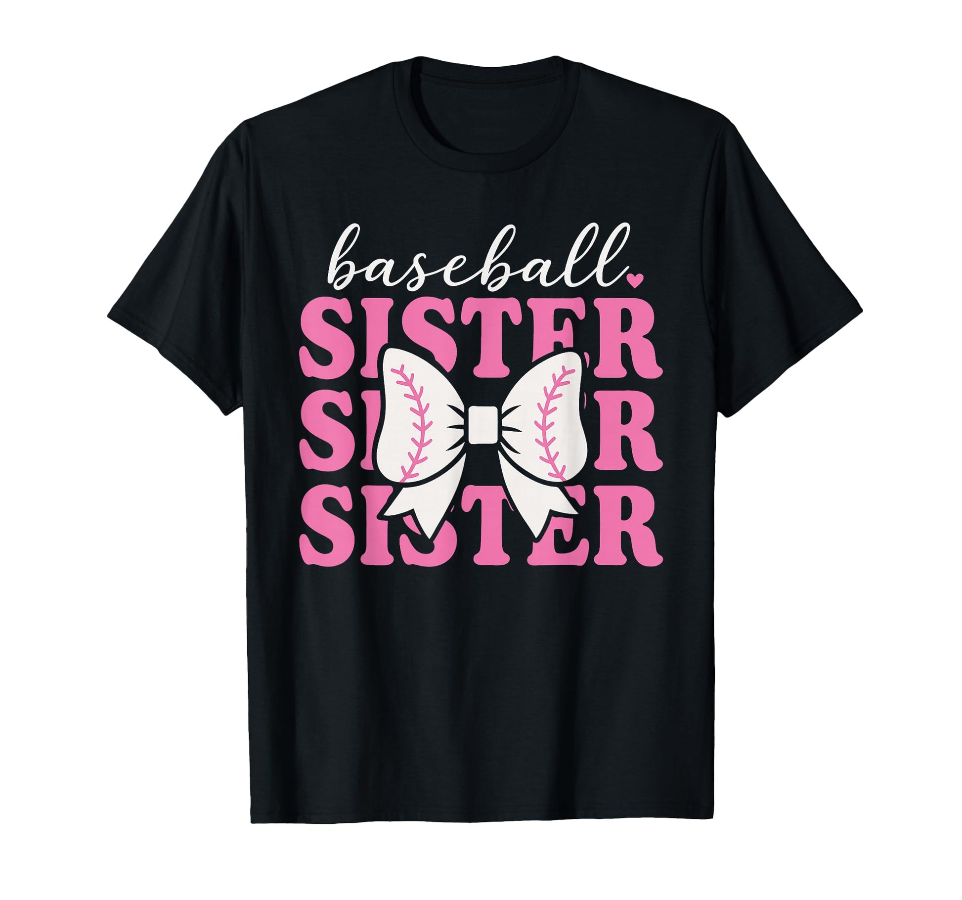 Baseball Sister Coquette Bow Biggest T-Shirt - Streetwear Style for Adults - T-Shirt, Sweatshirt, Hoodie