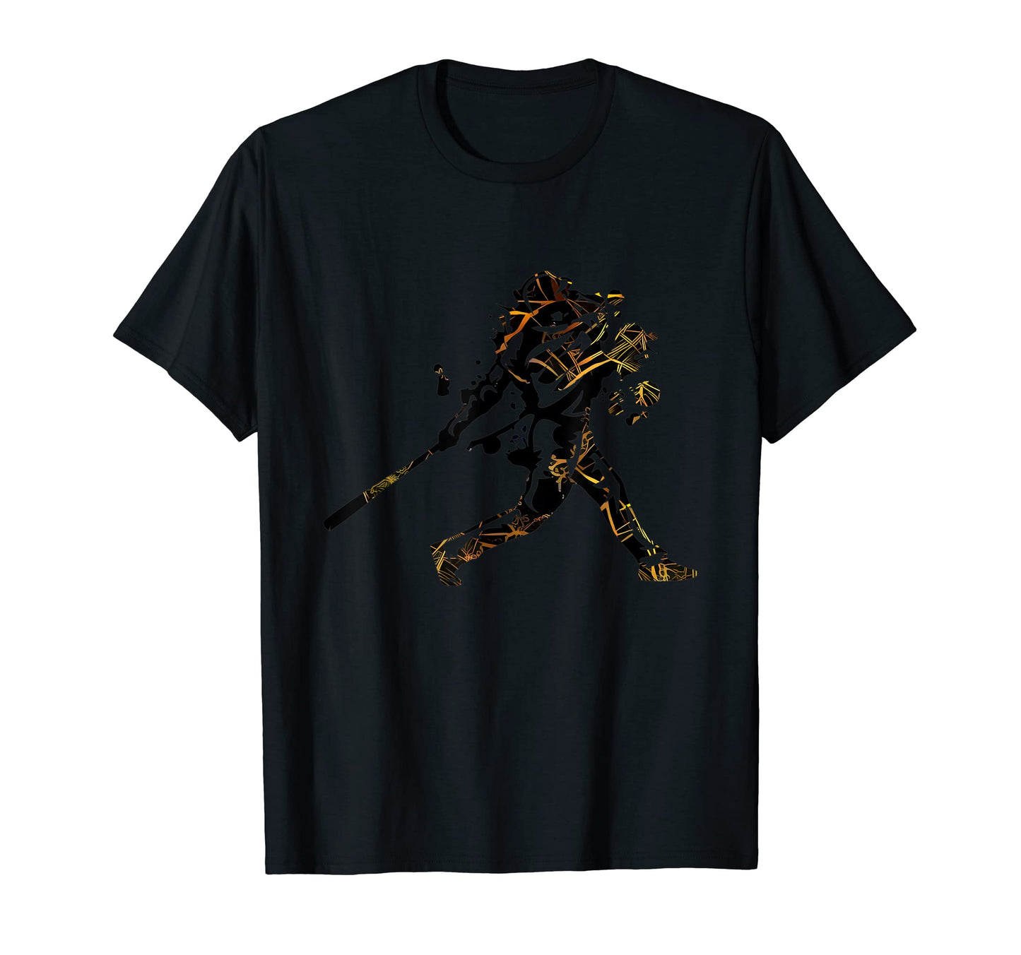 Baseball Player Hitting Home Run Colorful T-Shirt - Unique Graphic Unisex - T-Shirt, Sweatshirt, Hoodie
