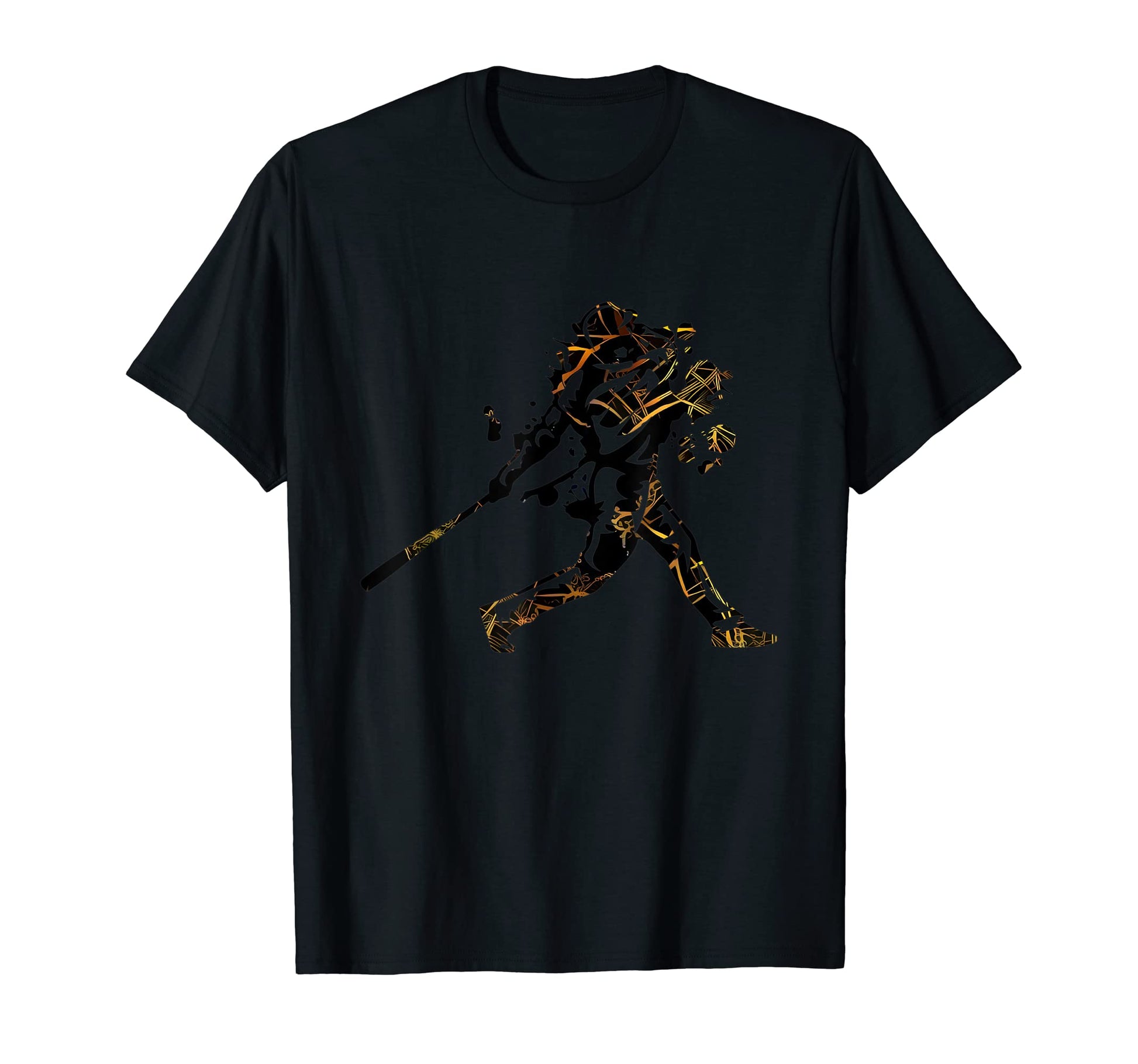 Baseball Player Hitting Home Run Colorful T-Shirt - Unique Graphic Unisex - T-Shirt, Sweatshirt, Hoodie