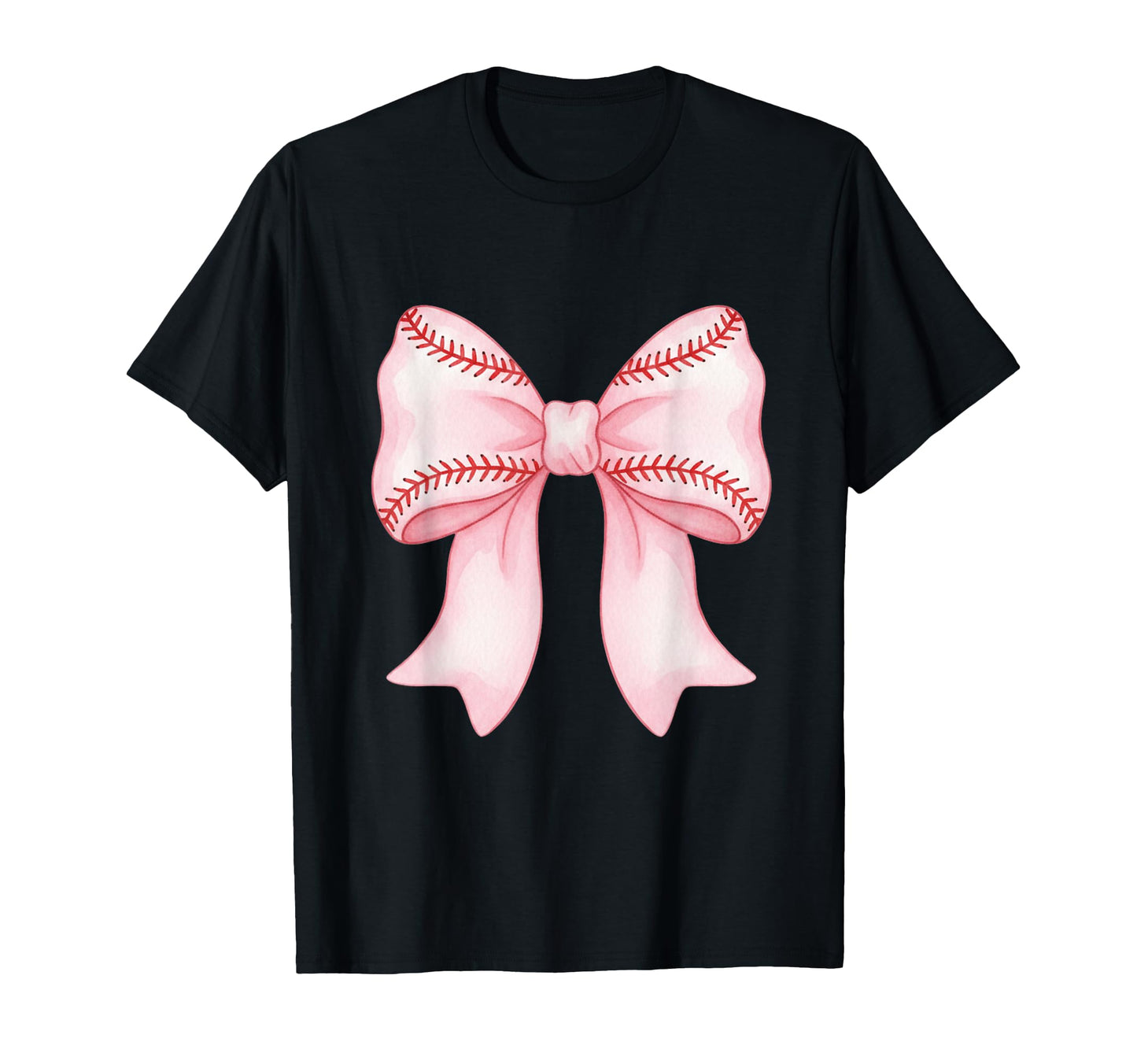 Funny Baseball Coquette Bow T-Shirt - Custom Art Print Men Women - T-Shirt, Sweatshirt, Hoodie