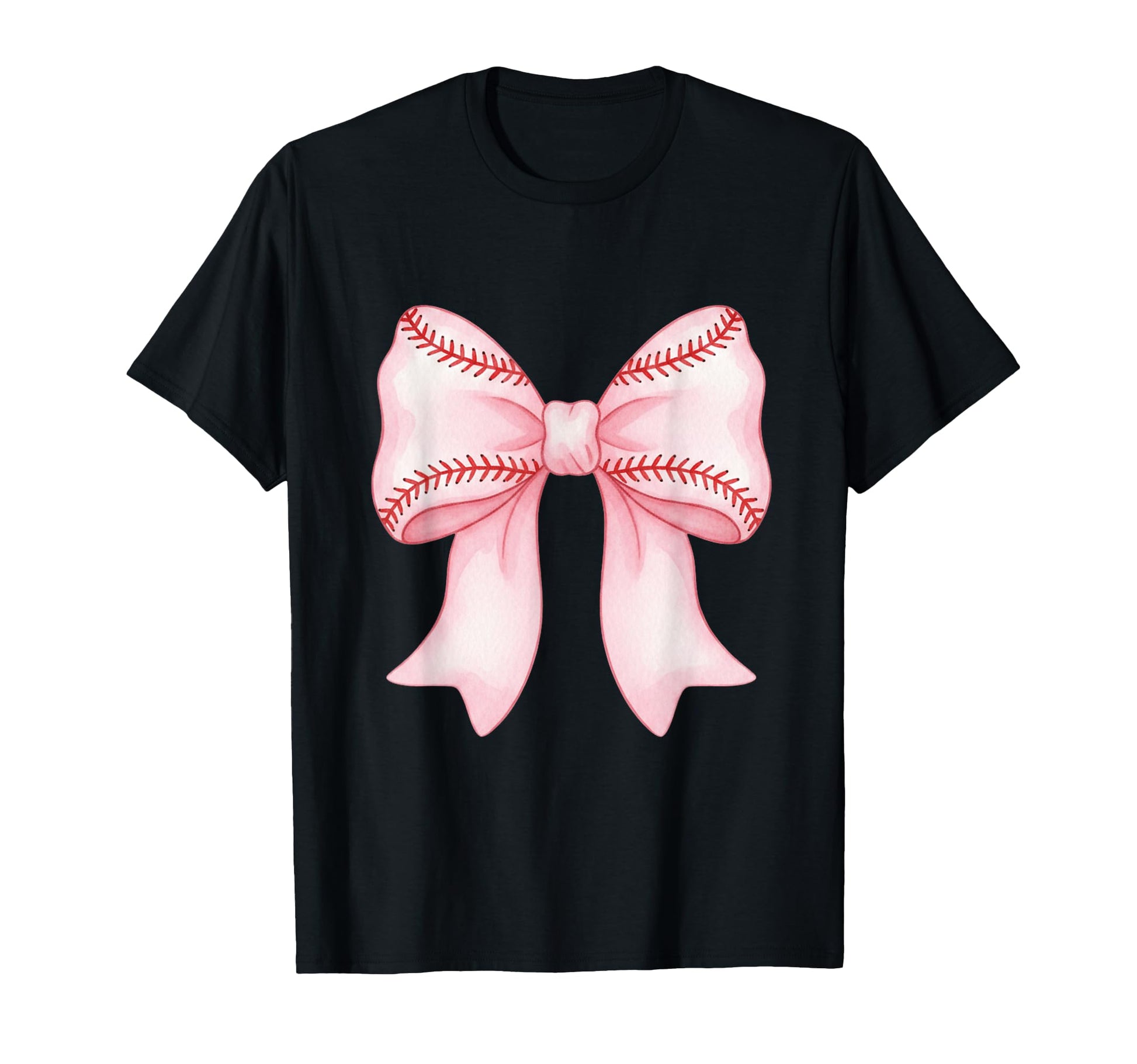 Funny Baseball Coquette Bow T-Shirt - Custom Art Print Men Women - T-Shirt, Sweatshirt, Hoodie
