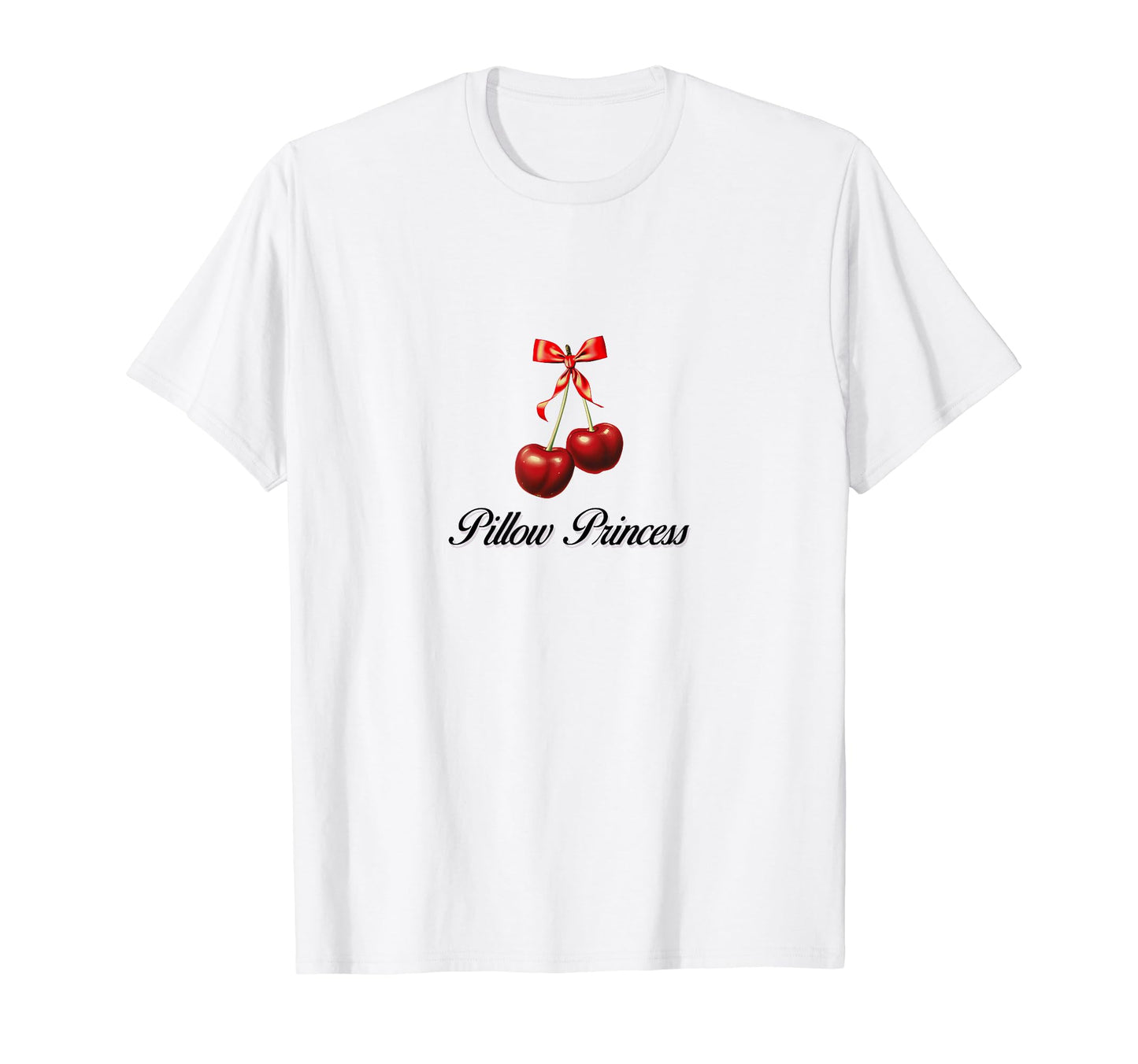 Pillow Princess Coquette Cherry Bow T-Shirt - Unique Graphic Men Women - T-Shirt, Sweatshirt, Hoodie
