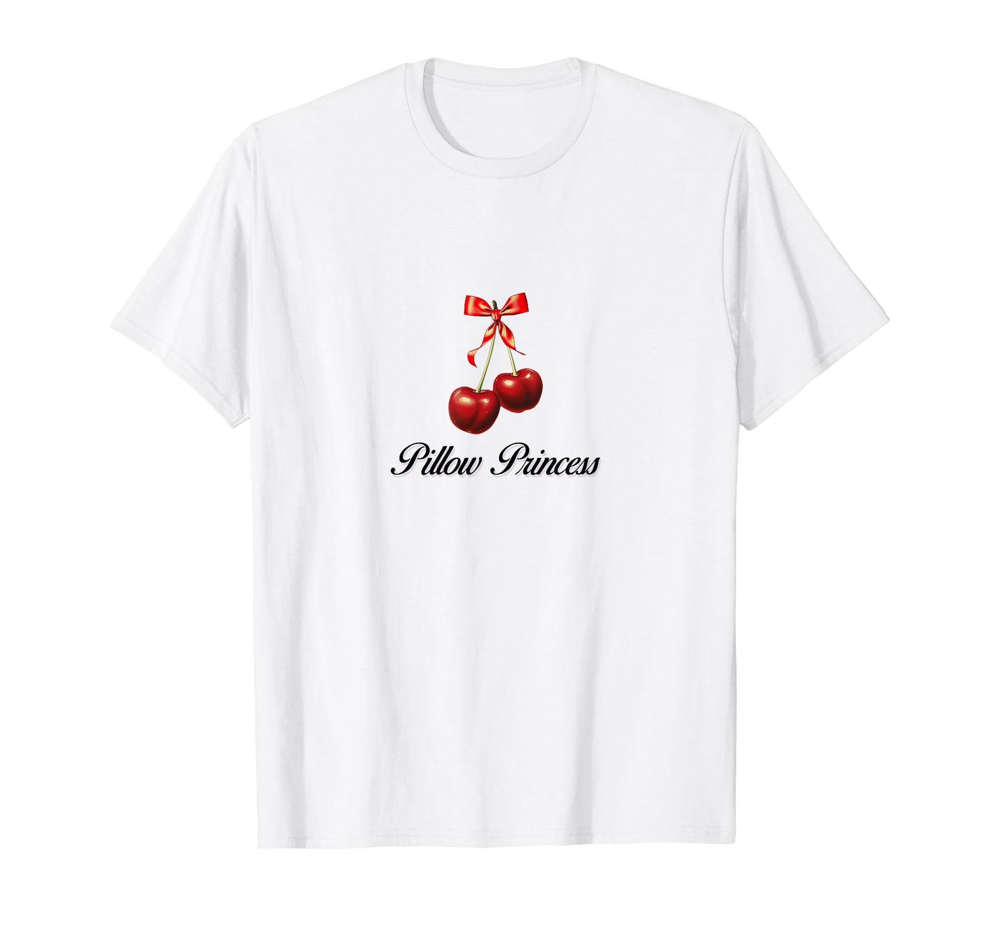 Pillow Princess Coquette Cherry Bow T-Shirt - Unique Graphic Men Women - T-Shirt, Sweatshirt, Hoodie