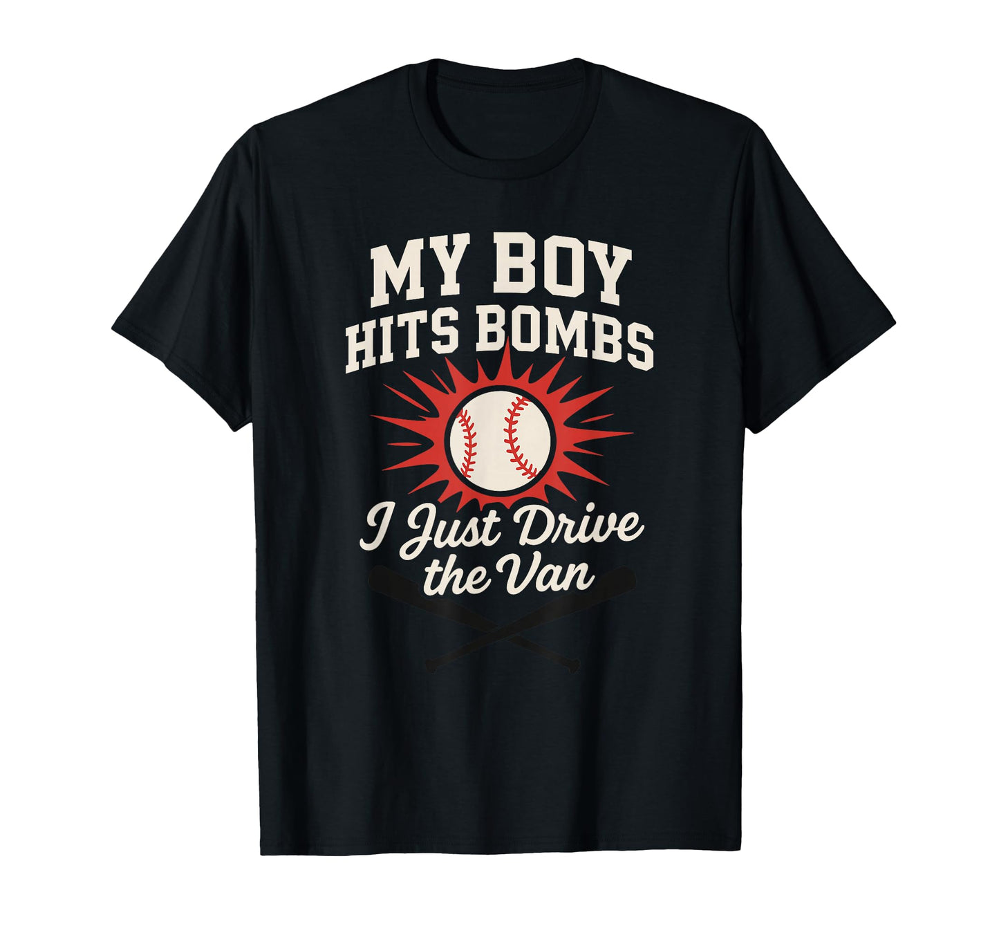 Mom Baseball Proud Son Home Run Travel T-Shirt - Custom Art Print Unisex - T-Shirt, Sweatshirt, Hoodie