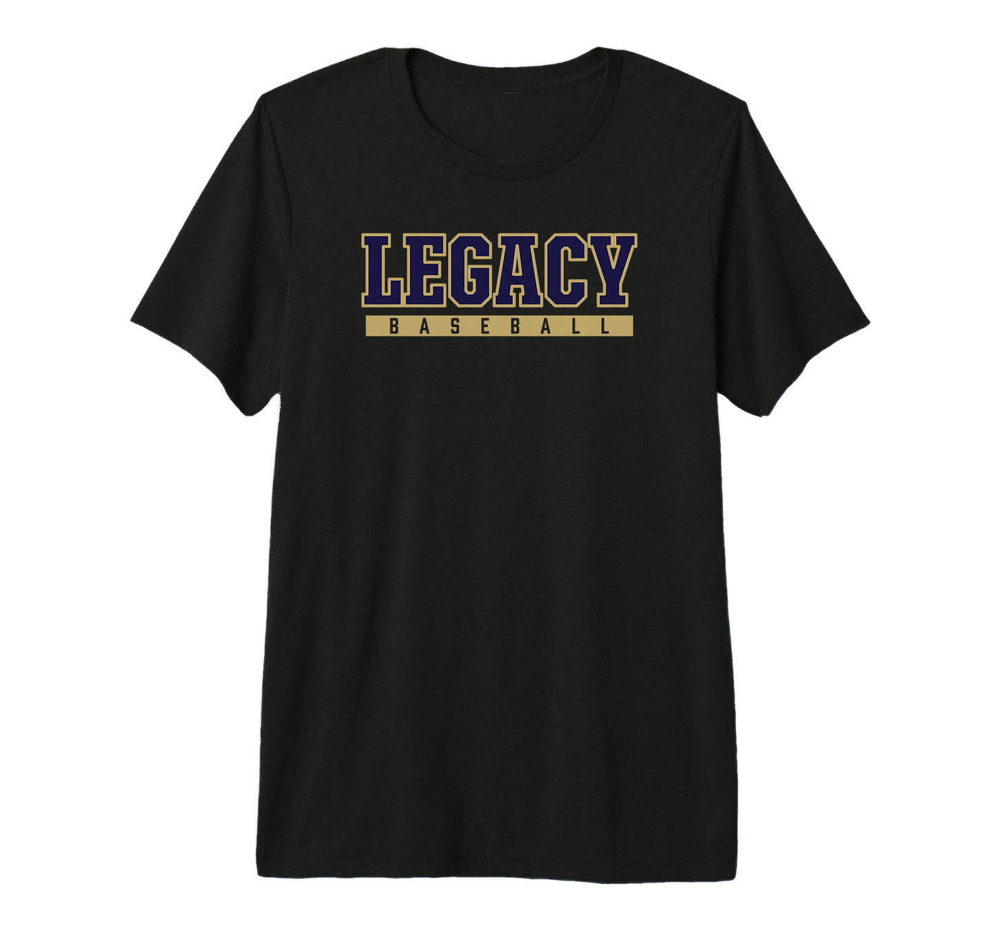 Legacy High School Baseball Tri Blend T-Shirt - Unique Graphic for Adults - T-Shirt, Sweatshirt, Hoodie