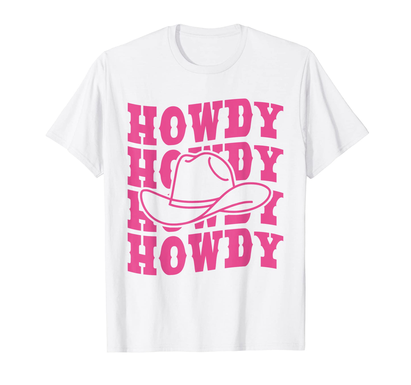Rodeo White Howdy Western Cowboy T-Shirt - Aesthetic Graphic for Adults - T-Shirt, Sweatshirt, Hoodie