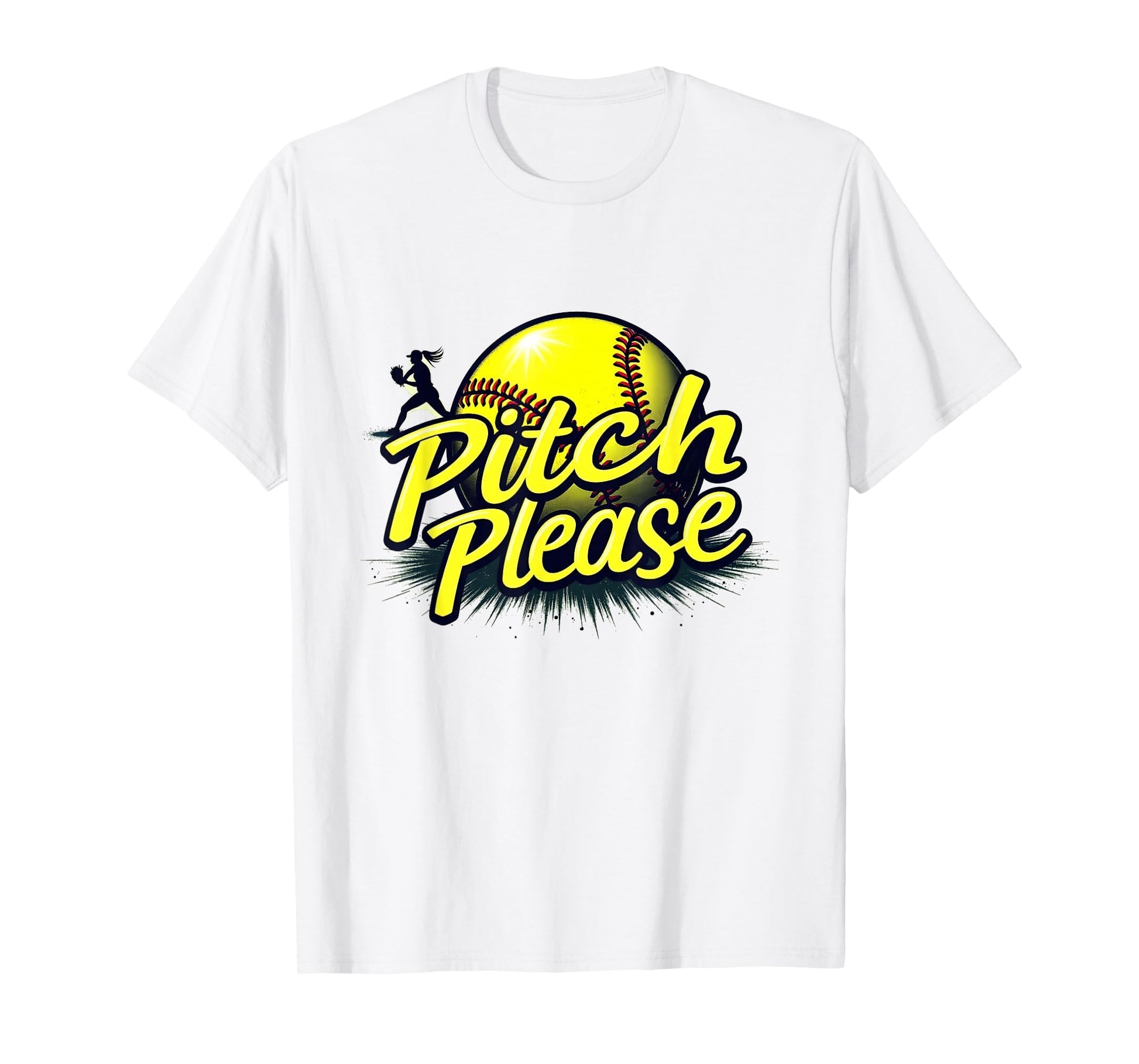 Pitch Please Softball Sassy Athlete T-Shirt - Fun Novelty Design Unisex - T-Shirt, Sweatshirt, Hoodie