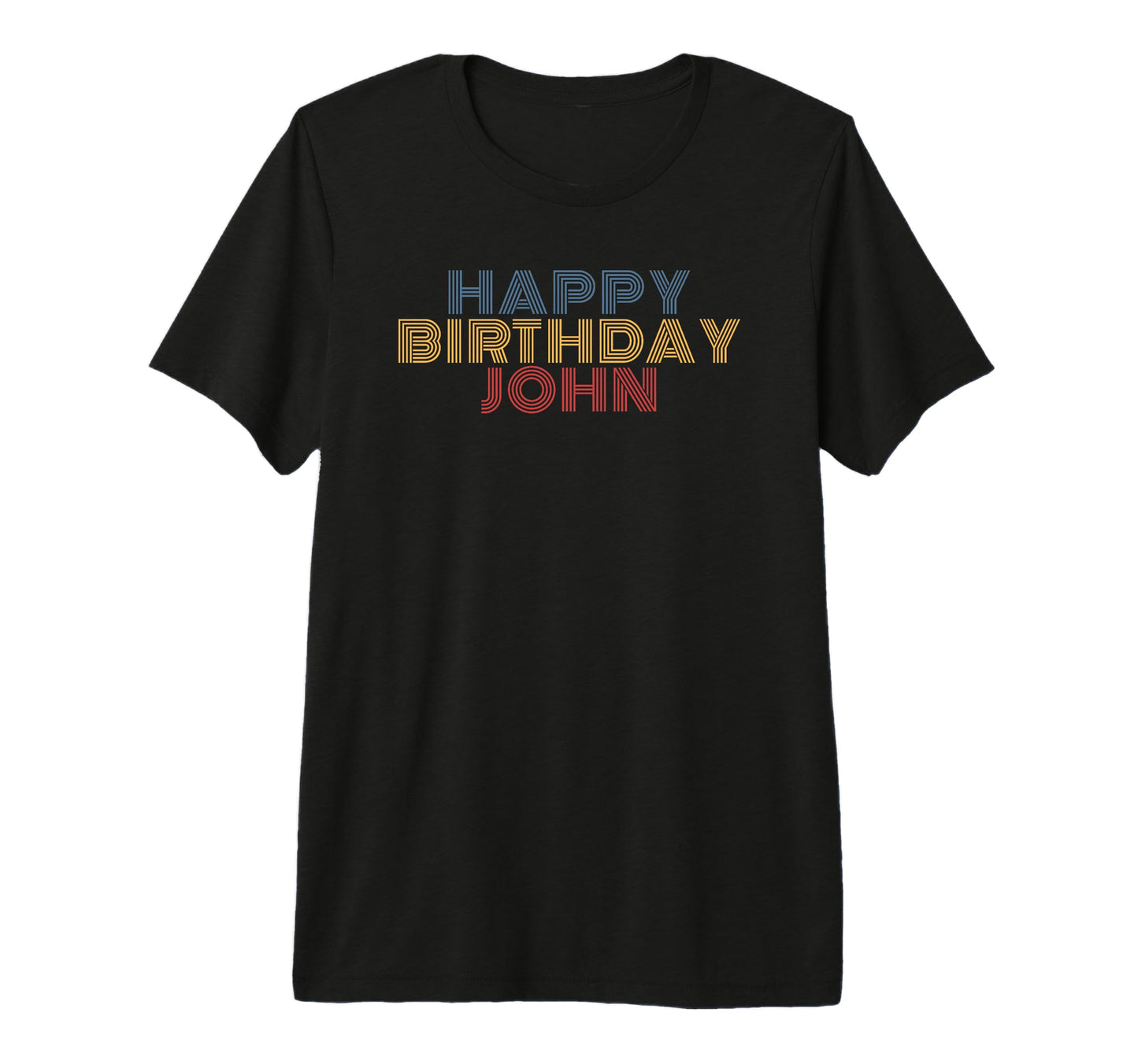 Happy Birthday John Personalized T-Shirt - Aesthetic Graphic for Adults - T-Shirt, Sweatshirt, Hoodie