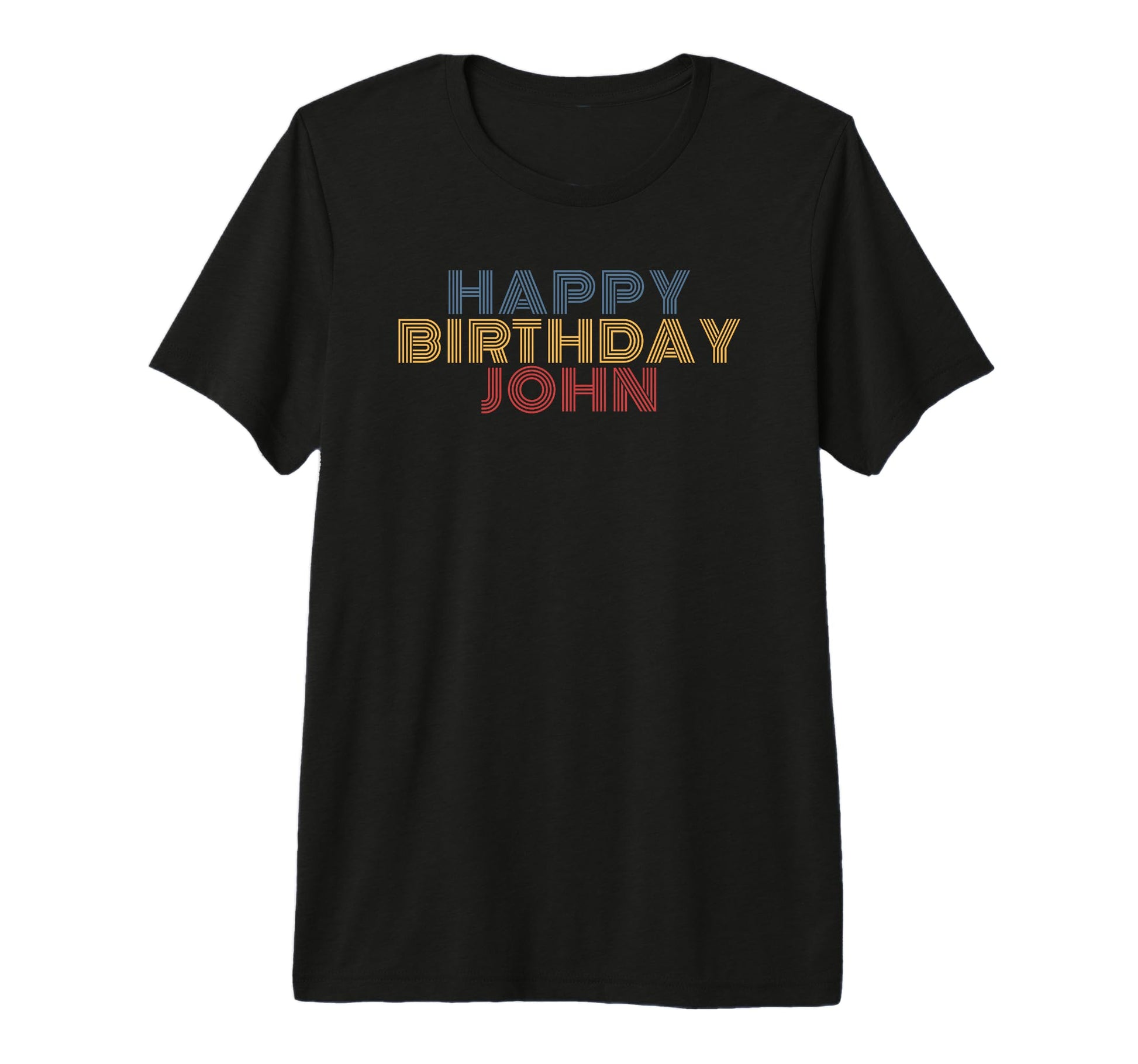 Happy Birthday John Personalized T-Shirt - Aesthetic Graphic for Adults - T-Shirt, Sweatshirt, Hoodie