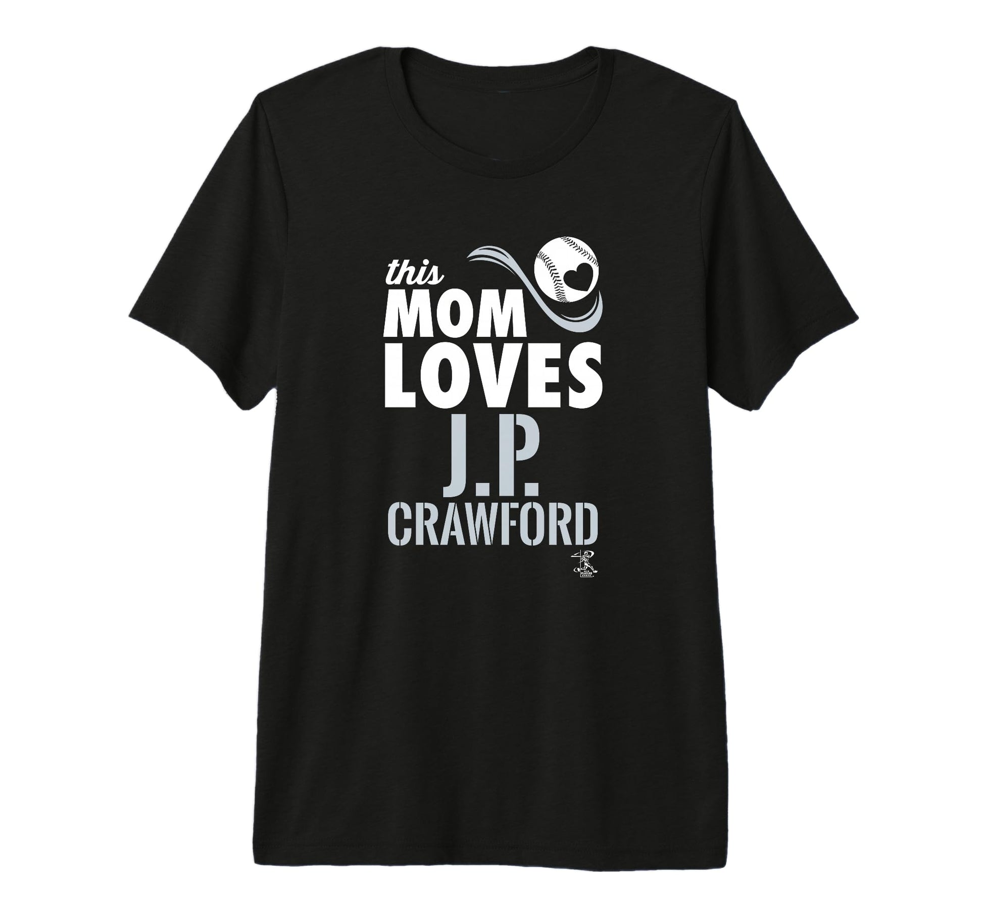 J P Crawford This Mom Loves Tri Blend T-Shirt - Trendy Graphic Unisex - T-Shirt, Sweatshirt, Hoodie