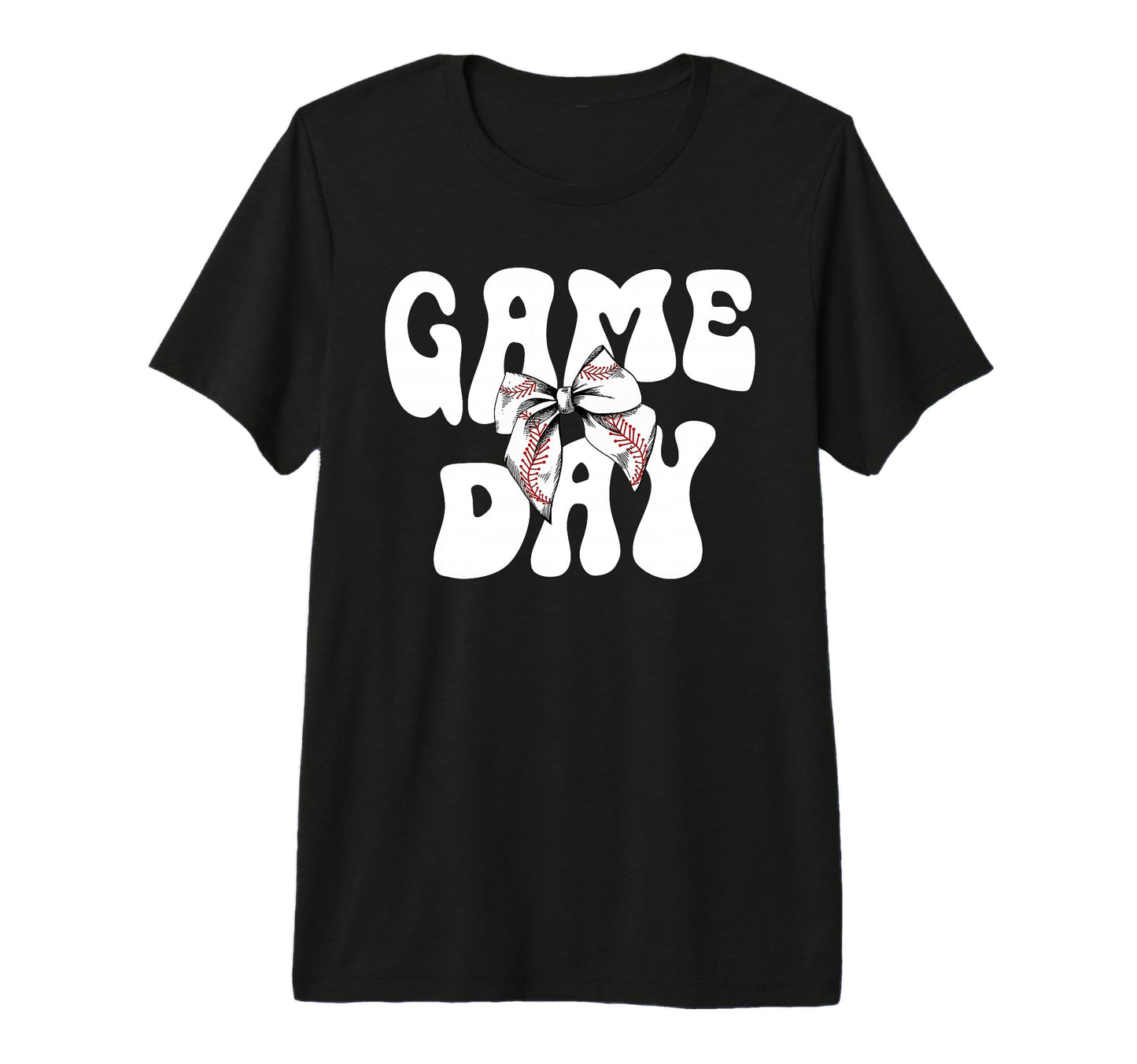 Groovy Baseball Game Day Bow Game Day T-Shirt - Streetwear Style Unisex - T-Shirt, Sweatshirt, Hoodie