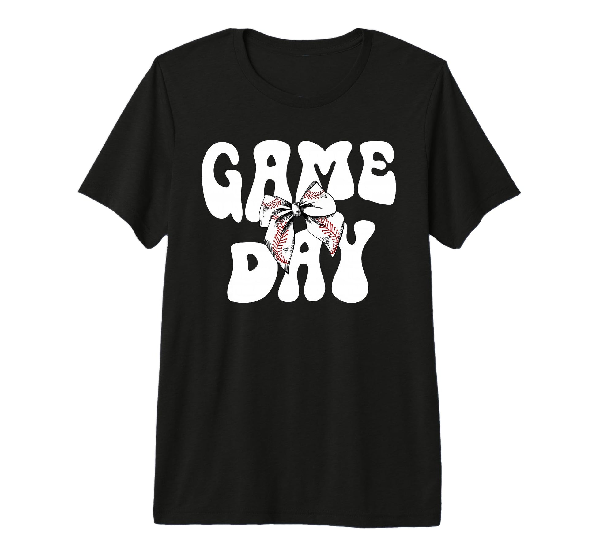 Groovy Baseball Game Day Bow Game Day T-Shirt - Streetwear Style Unisex - T-Shirt, Sweatshirt, Hoodie