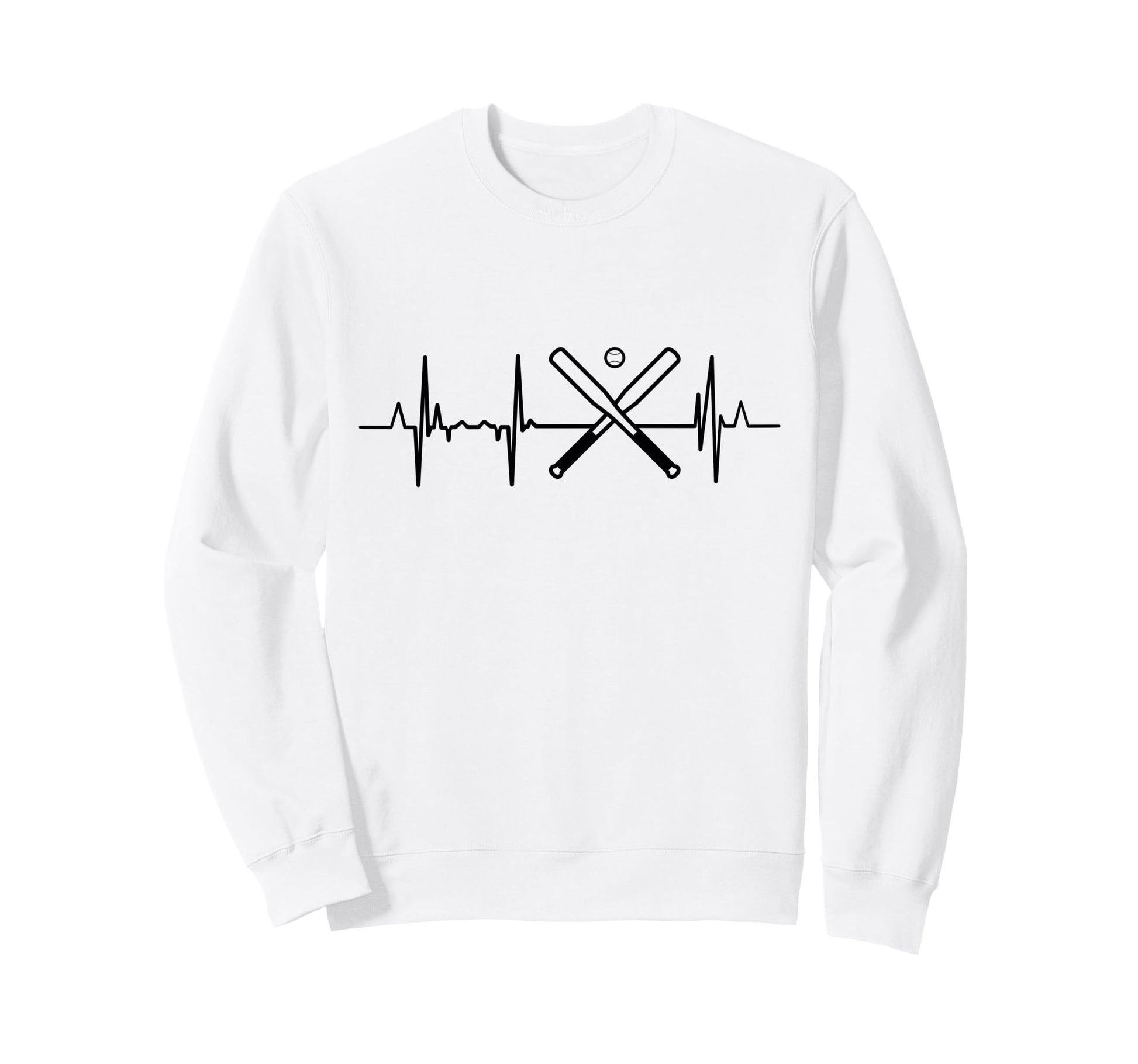 Baseball Heartline Baseball Sweatshirt - Casual Everyday Wear for Adults - T-Shirt, Sweatshirt, Hoodie