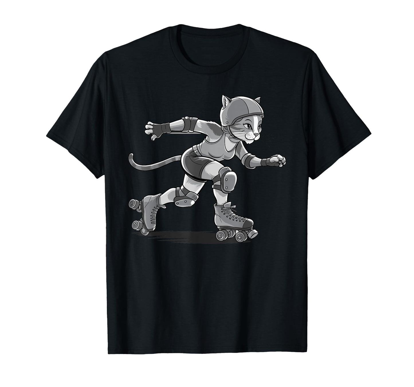 Roller Skating Cat Roller Derby Cats T-Shirt - Trendy Graphic Men Women - T-Shirt, Sweatshirt, Hoodie