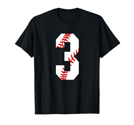 3 Baseball Laces 3Rd Birthday Three T-Shirt - Aesthetic Graphic Unisex - T-Shirt, Sweatshirt, Hoodie