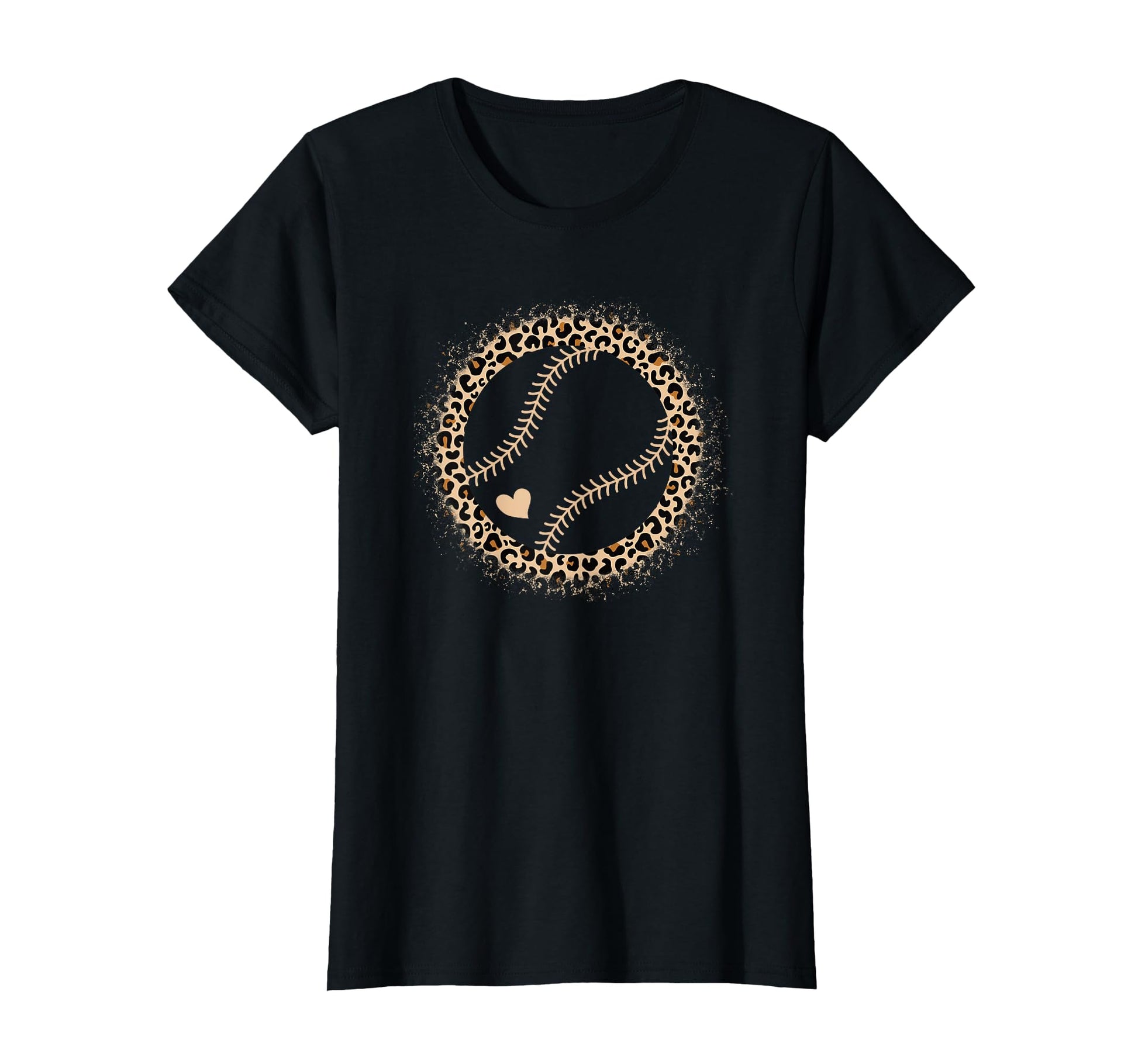 Softball Leopard Softball Player T-Shirt - Graphic Print for Adults - T-Shirt, Sweatshirt, Hoodie