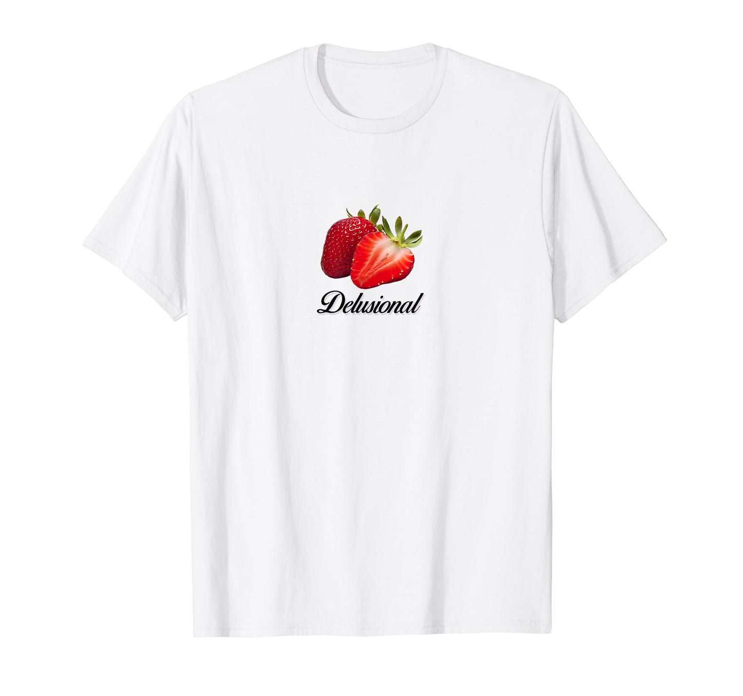 Delusional Coquette Strawberrys Y2K T-Shirt - Custom Art Print Unisex - T-Shirt, Sweatshirt, Hoodie