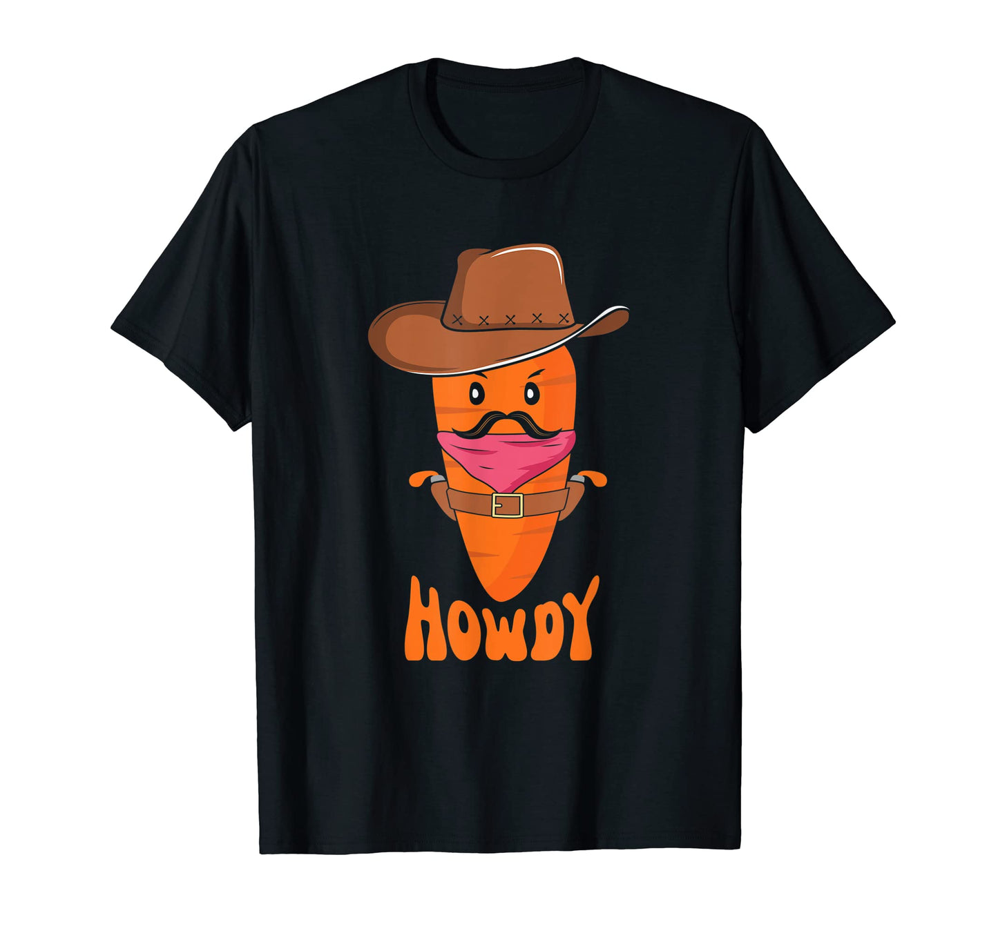 Howdy Carrot Western Cowboy Hat Easter T-Shirt - Streetwear Style Men Women - T-Shirt, Sweatshirt, Hoodie