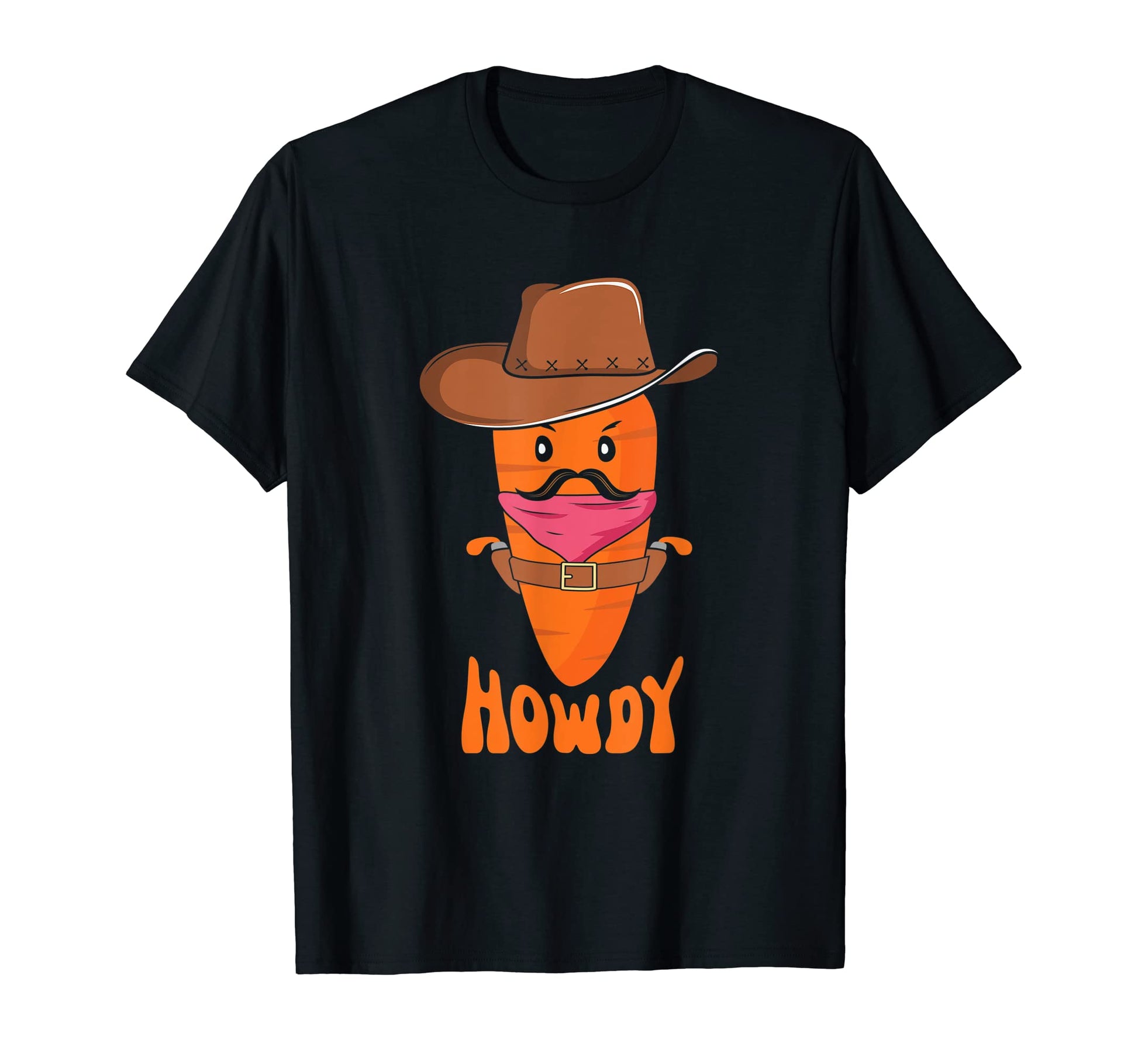 Howdy Carrot Western Cowboy Hat Easter T-Shirt - Streetwear Style Men Women - T-Shirt, Sweatshirt, Hoodie