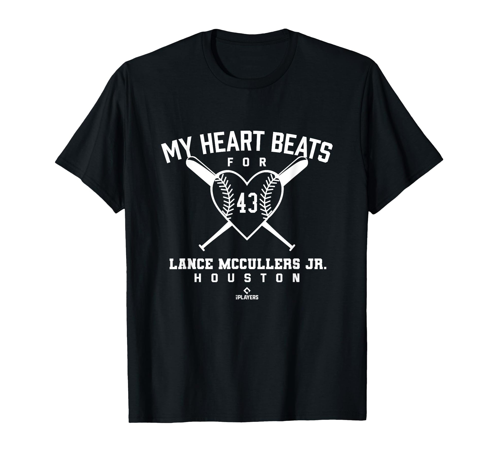 My Heart Beats Lance Mccullers T-Shirt - Casual Everyday Wear for Adults - T-Shirt, Sweatshirt, Hoodie