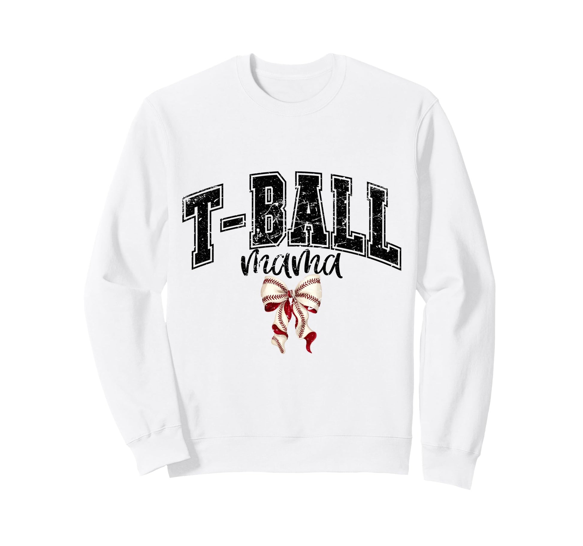 Mama T Ball Teeball Coquette Bow T Ball Sweatshirt - Novelty Apparel Unisex - T-Shirt, Sweatshirt, Hoodie
