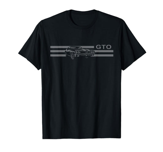 1969 Gto Cars American Muscle Car Art T-Shirt - Unique Graphic Men Women - T-Shirt, Sweatshirt, Hoodie