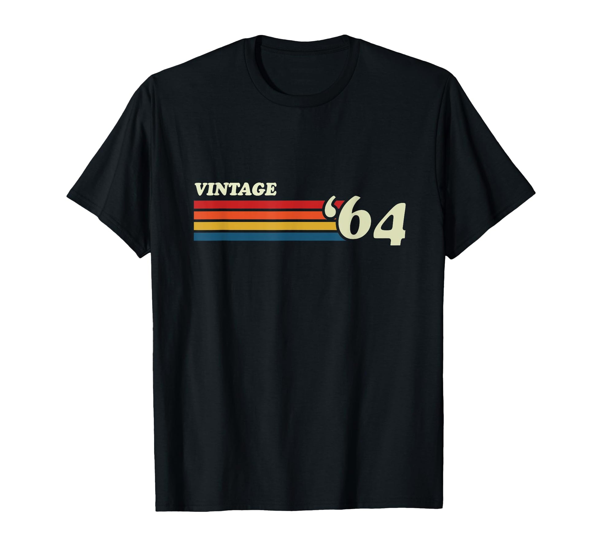 64 Stripes Born 1964 Birthday 60Th T-Shirt - Minimalist Print Men Women - T-Shirt, Sweatshirt, Hoodie