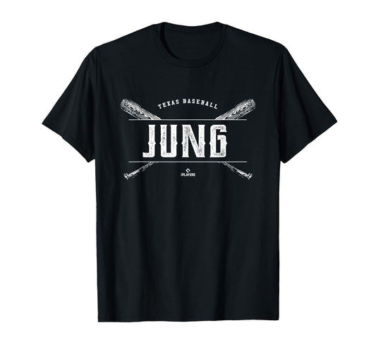 Baseball Bat Gameday Josh Jung Texas T-Shirt - Minimalist Print Men Women - T-Shirt, Sweatshirt, Hoodie