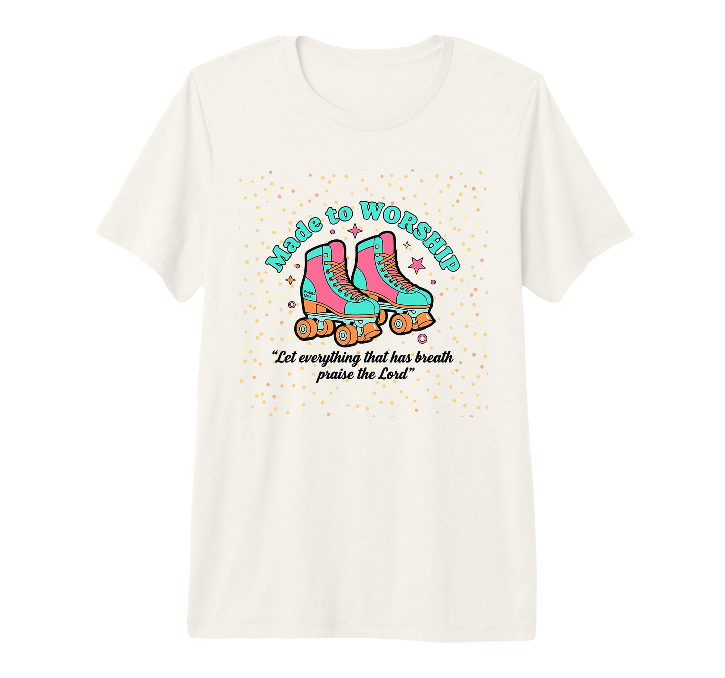 Created To Worship Colorful Faith T-Shirt - Casual Everyday Wear Men Women - T-Shirt, Sweatshirt, Hoodie