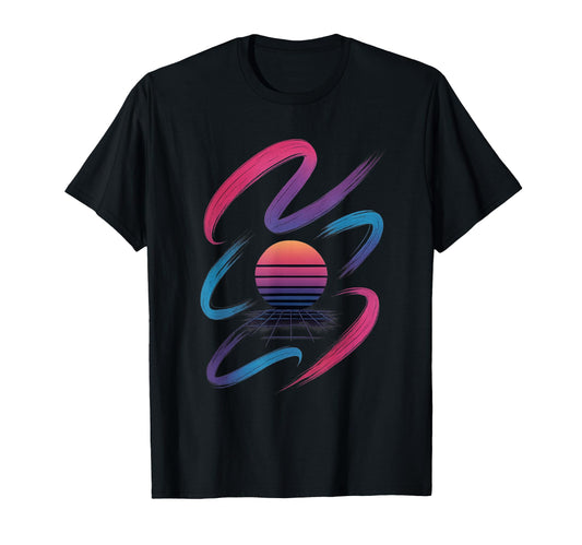 80S Synthwave T-Shirt - Streetwear Style for Adults - T-Shirt, Sweatshirt, Hoodie