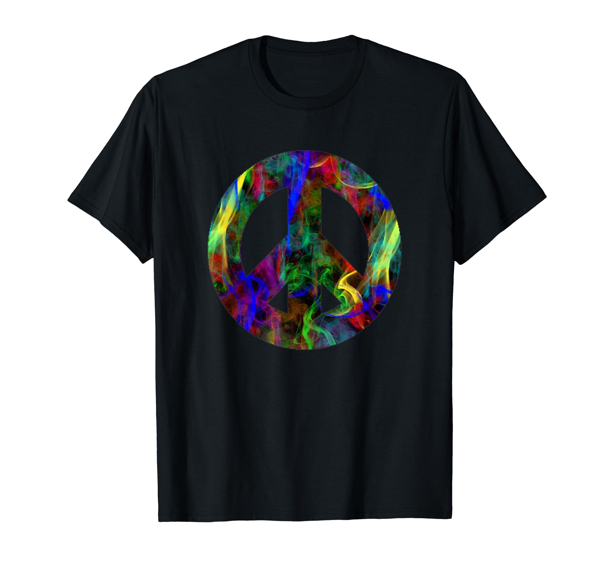 Psychedelic 60S 70S Peace Sign Hippie T-Shirt - Novelty Apparel for Adults - T-Shirt, Sweatshirt, Hoodie