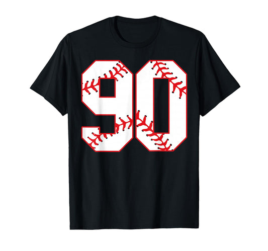 90Th Birthday Baseball 90 Years Old T-Shirt - Fun Novelty Design Unisex - T-Shirt, Sweatshirt, Hoodie