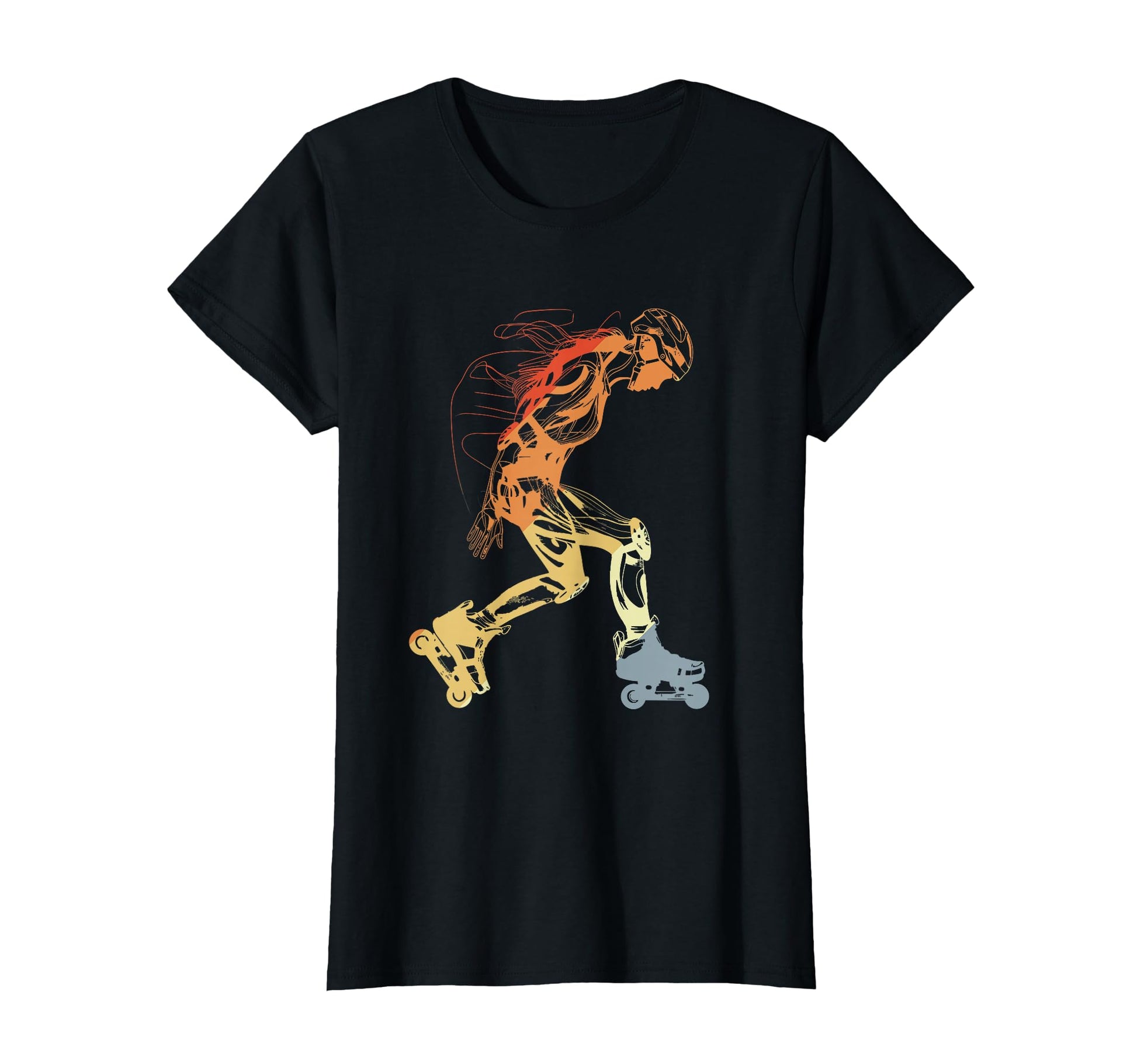 Roller Skating Drawing T-Shirt - Custom Art Print Unisex - T-Shirt, Sweatshirt, Hoodie