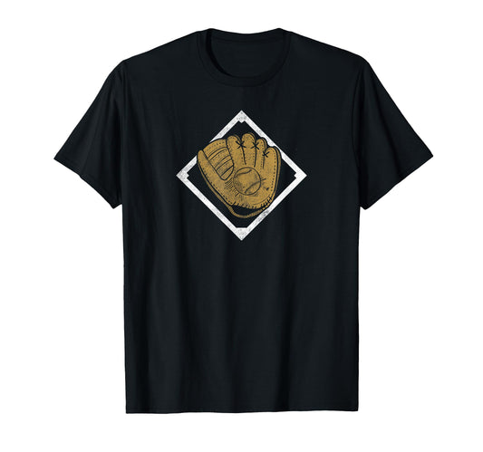 Baseball Gold Glove T-Shirt - Aesthetic Graphic for Adults - T-Shirt, Sweatshirt, Hoodie