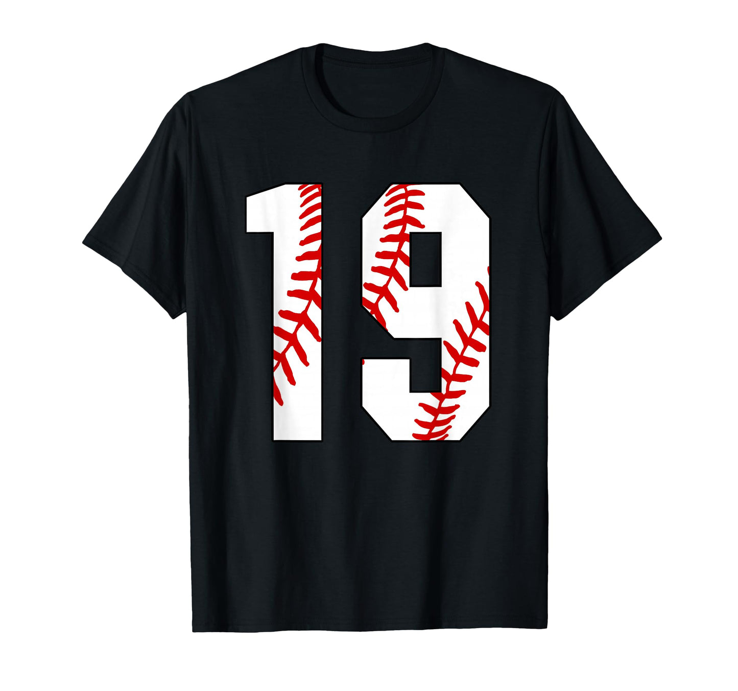 19 Baseball 19Th Birthday Nineteen Player T-Shirt - Graphic Print Unisex - T-Shirt, Sweatshirt, Hoodie