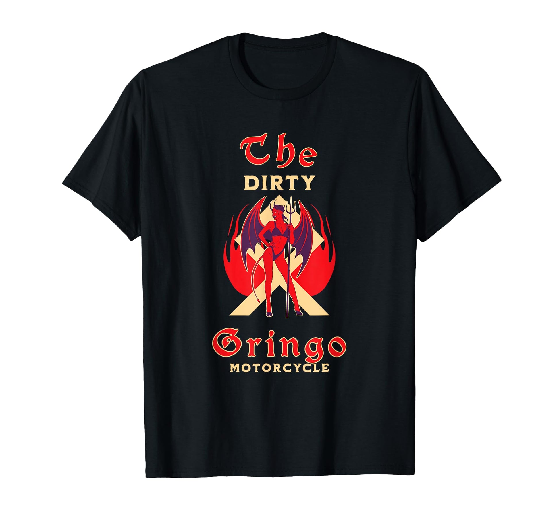 Dirty Gringo Devil Motorcycle Biker T-Shirt - Novelty Apparel for Adults - T-Shirt, Sweatshirt, Hoodie