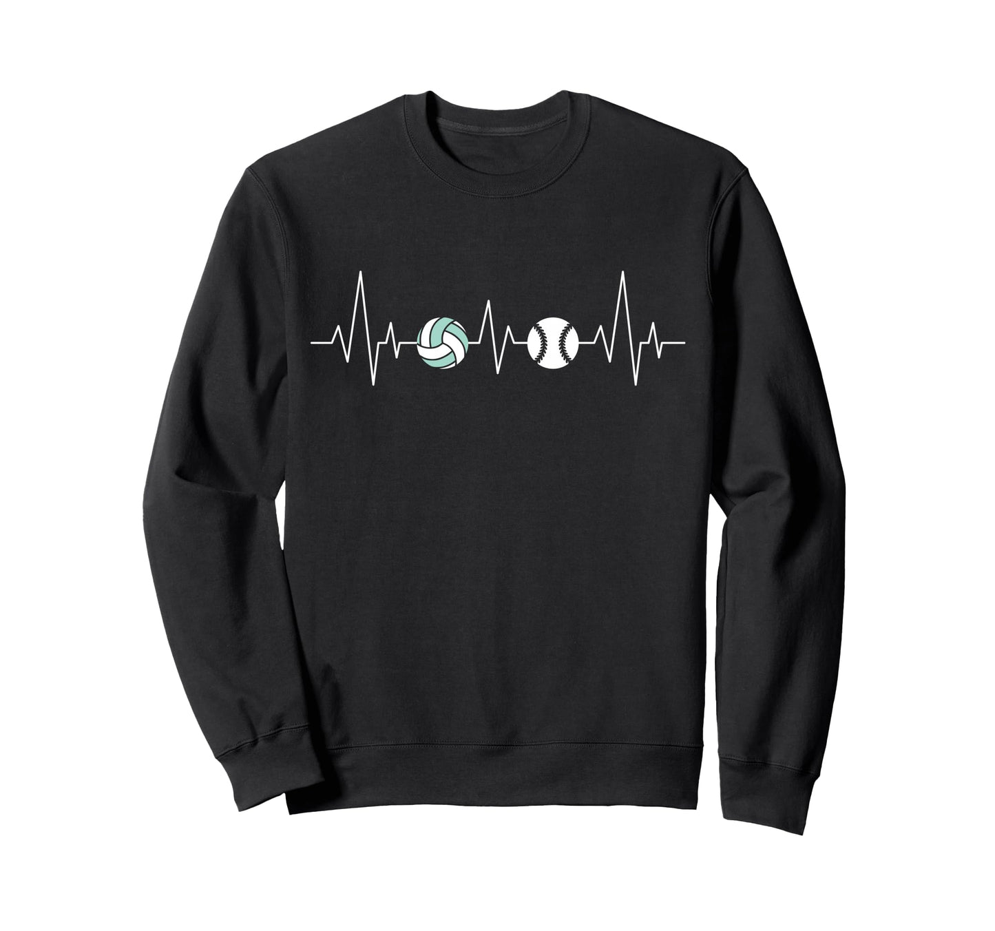 Softball Baseball Volleyball Sweatshirt - Trendy Graphic Men Women - T-Shirt, Sweatshirt, Hoodie