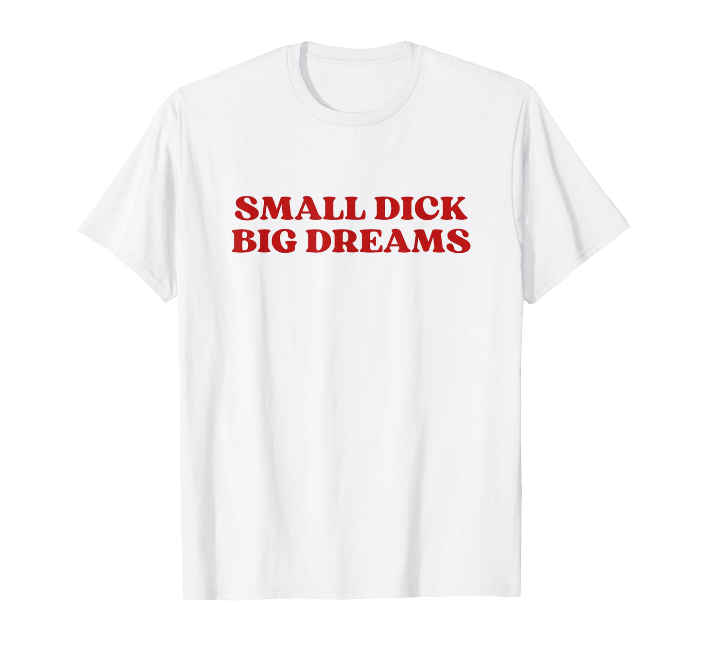 Small Dick Big Dreams Y2K Aesthetic T-Shirt - Fun Novelty Design for Adults - T-Shirt, Sweatshirt, Hoodie