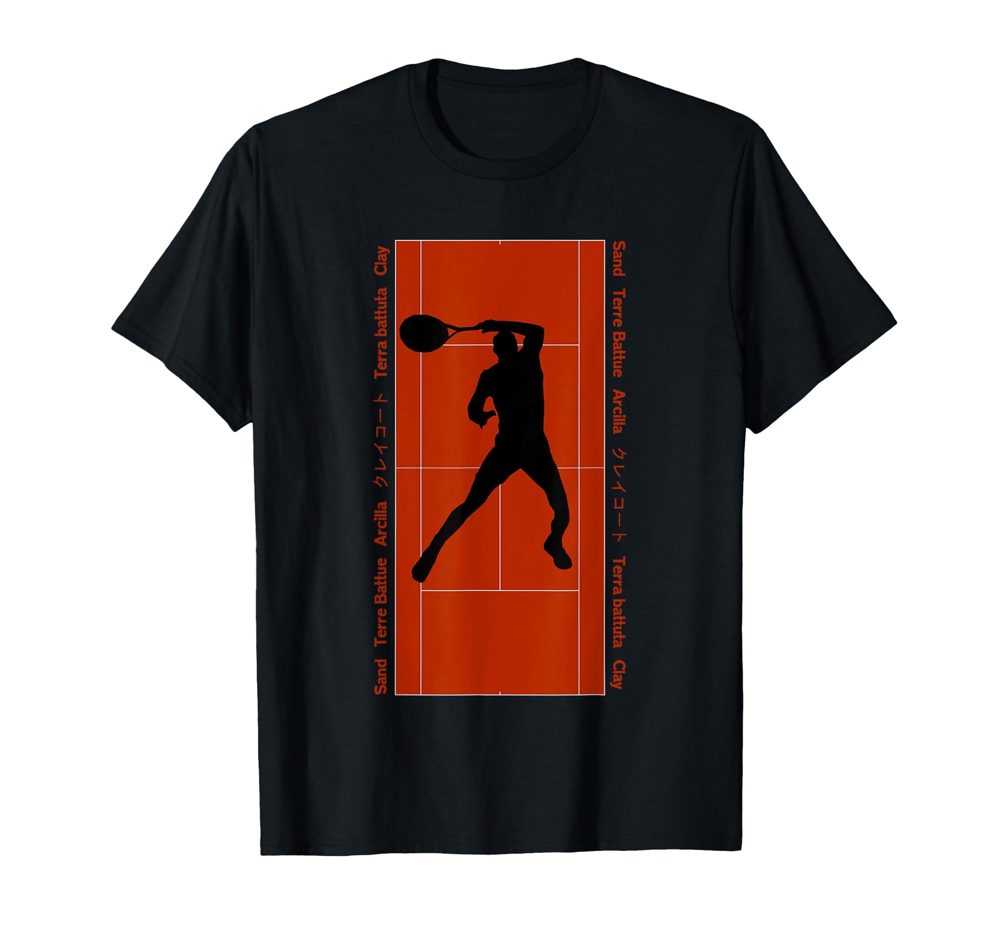 Tennis Forehand Clay Court Grand Slam T-Shirt - Trendy Graphic for Adults - T-Shirt, Sweatshirt, Hoodie
