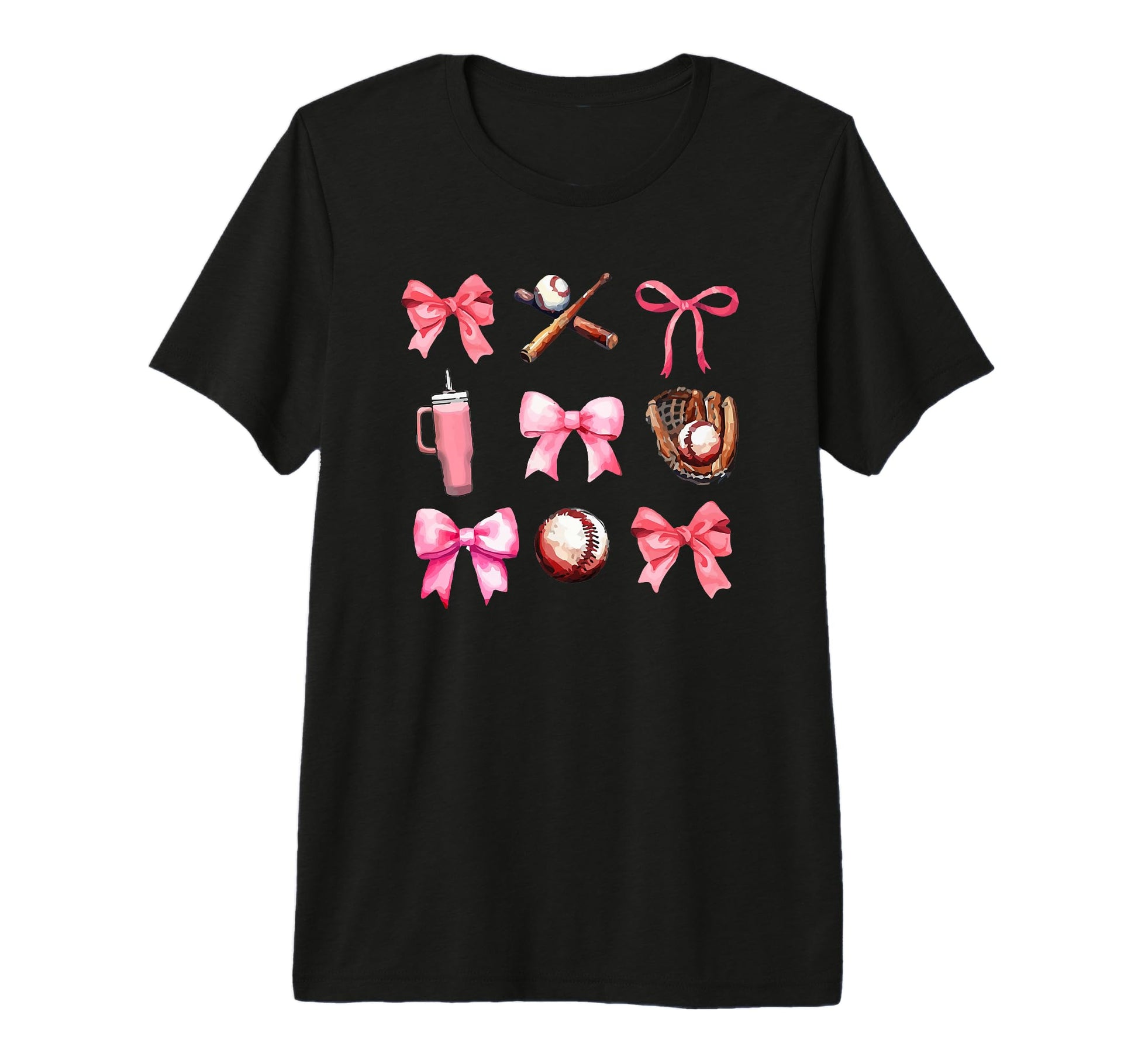 Baseball Mama Mom Coquette Tri Blend T-Shirt - Graphic Print Men Women - T-Shirt, Sweatshirt, Hoodie
