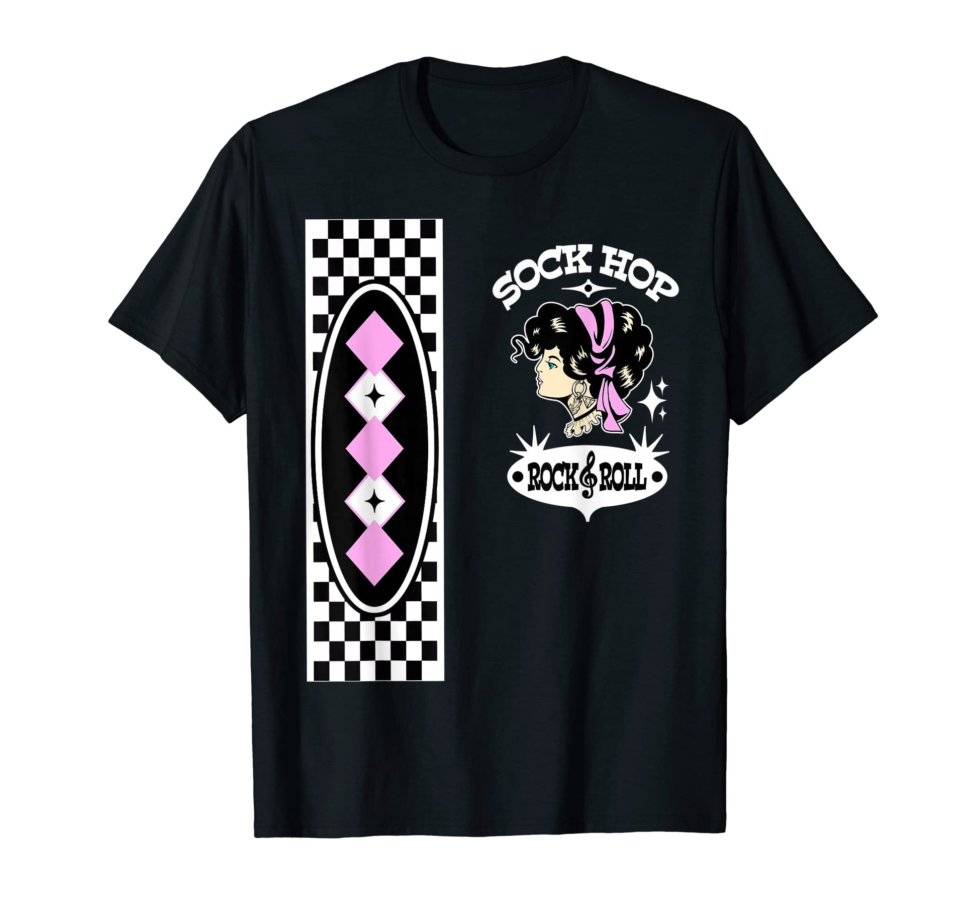 Rockabilly Pin Up 50S Sock Hop Rocker T-Shirt - Novelty Apparel Unisex - T-Shirt, Sweatshirt, Hoodie