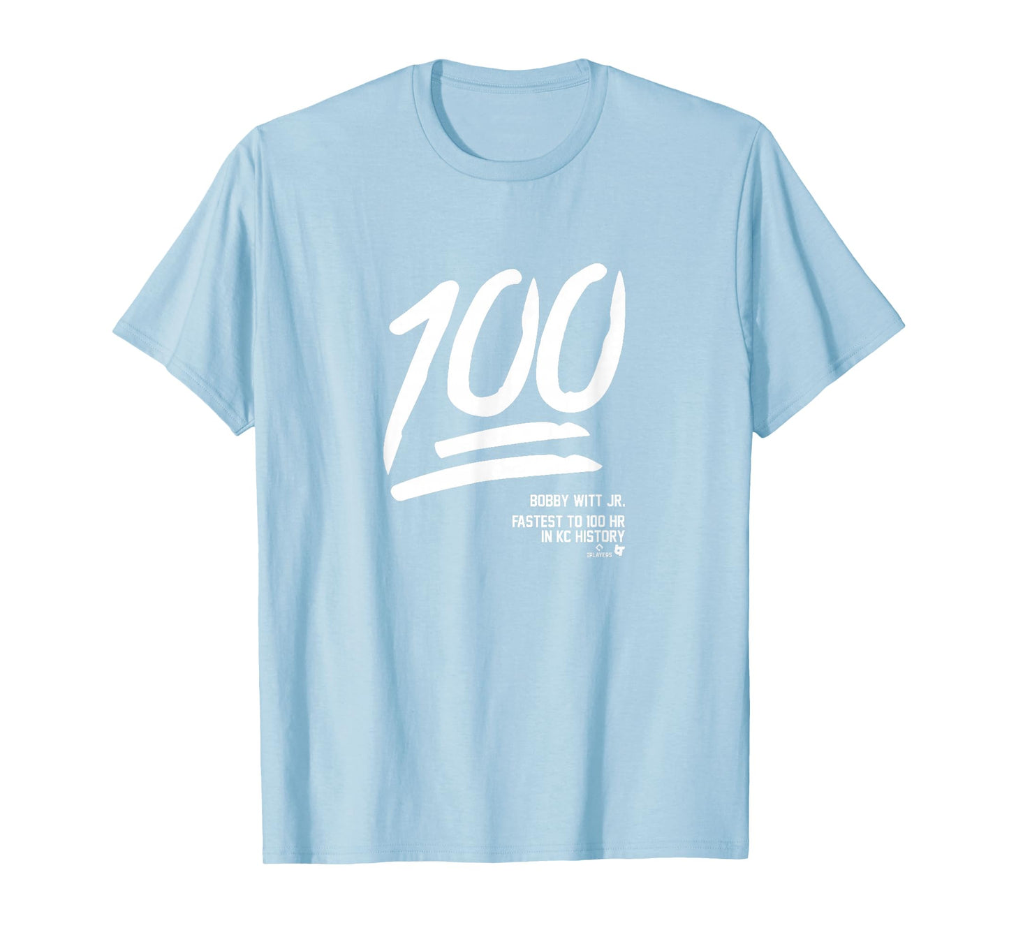 Bobby Witt Jr 100 Home Runs Kansas T-Shirt - Aesthetic Graphic for Adults - T-Shirt, Sweatshirt, Hoodie