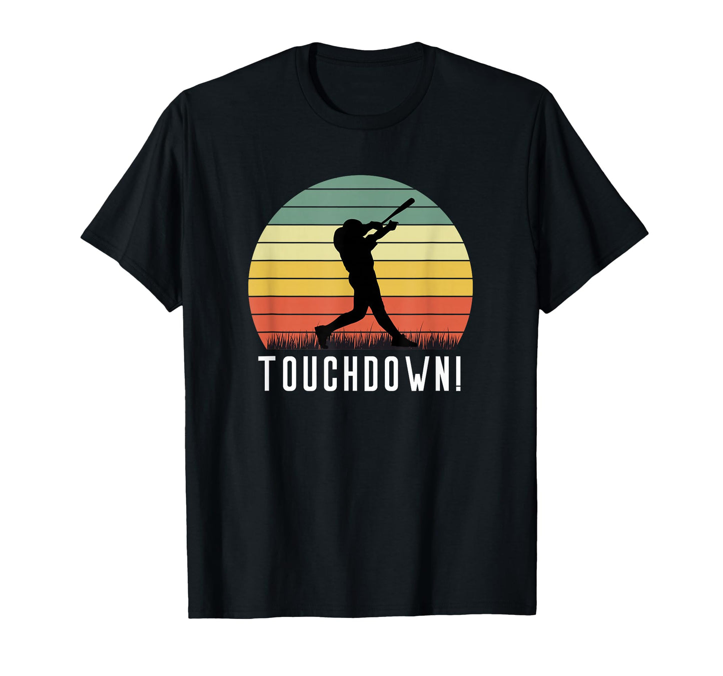 Touchdown Baseball Batter Homerun T-Shirt - Minimalist Print Men Women - T-Shirt, Sweatshirt, Hoodie