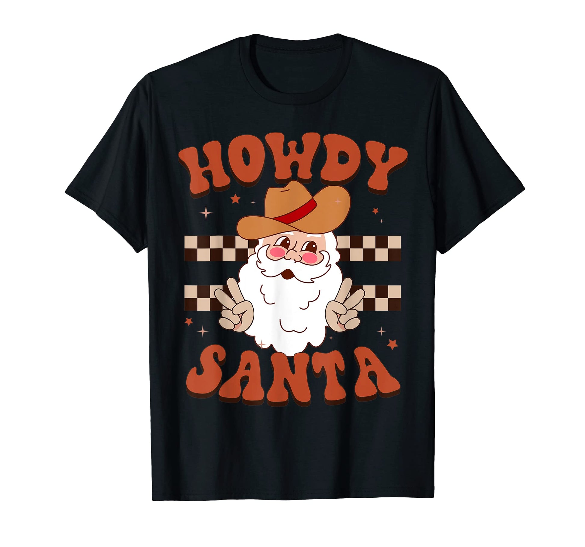 Howdy Santa Western Cowboy Groovy Pajamas T-Shirt - Streetwear Style Unisex - T-Shirt, Sweatshirt, Hoodie