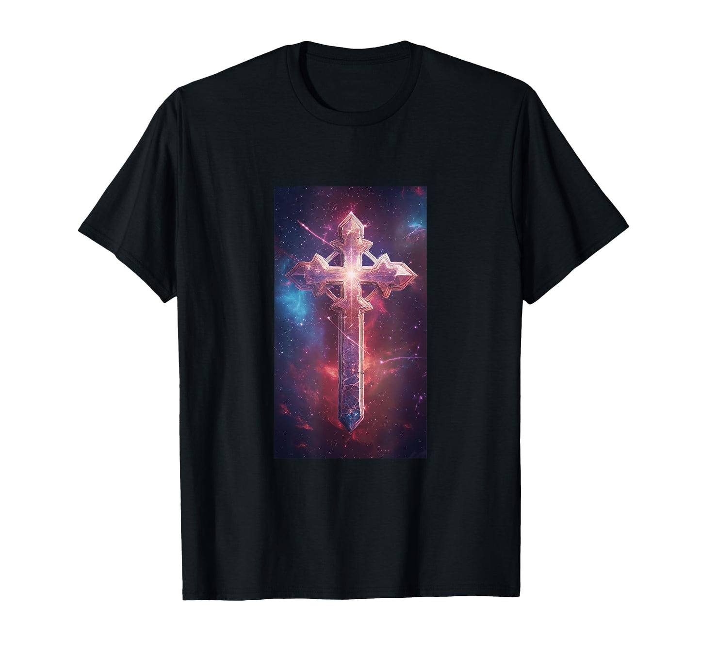 Gothic Cross Grunge Aesthetic Y2K T-Shirt - Novelty Apparel for Adults - T-Shirt, Sweatshirt, Hoodie